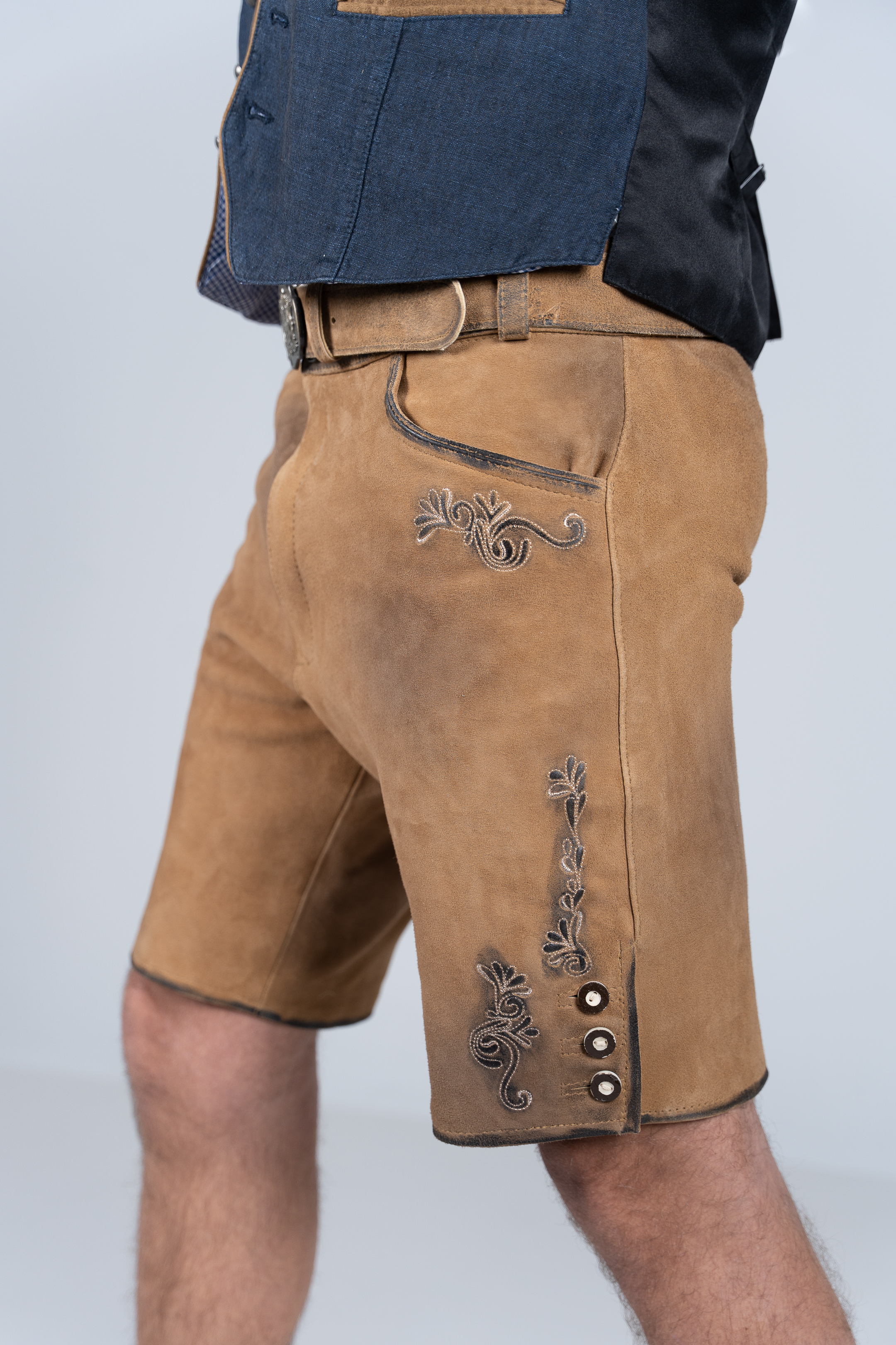 Kurze Wildbock Lederhose Linus