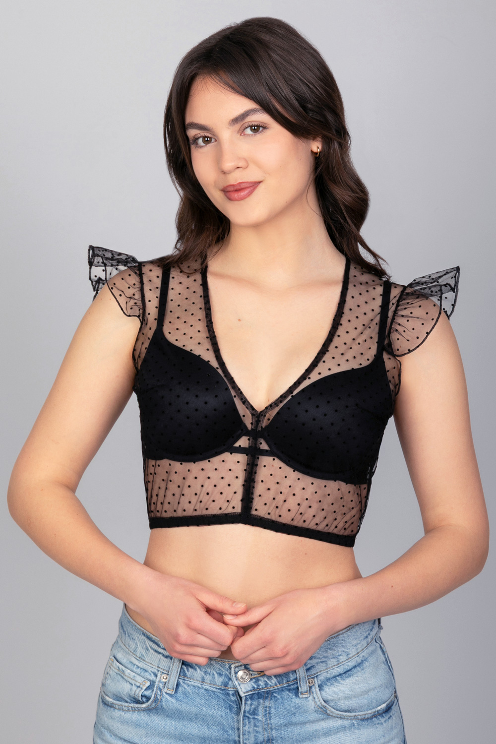 Dirndlbluse Sophie Schwarz