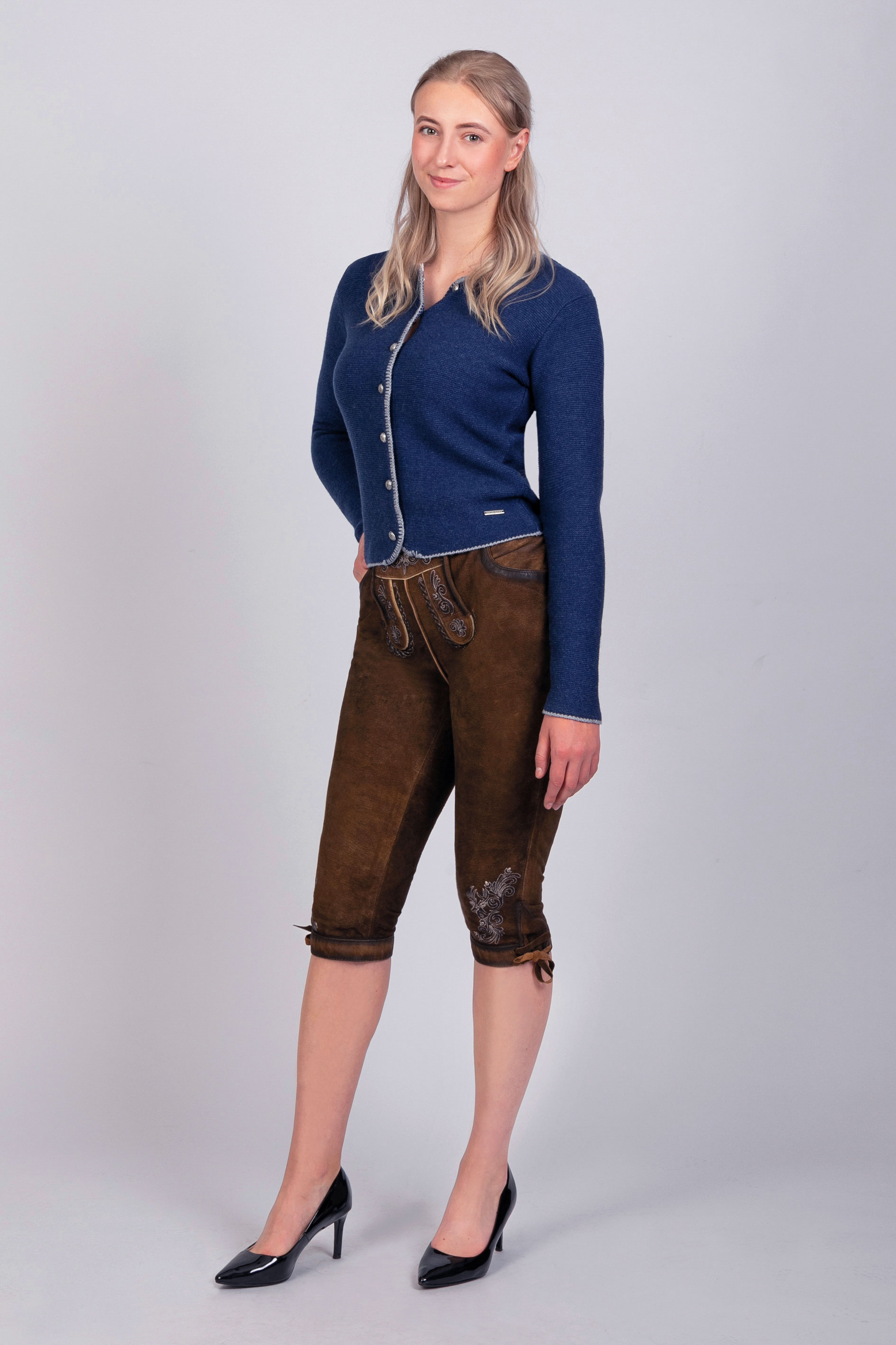 Kniebund Wildbock Lederhose Juliane