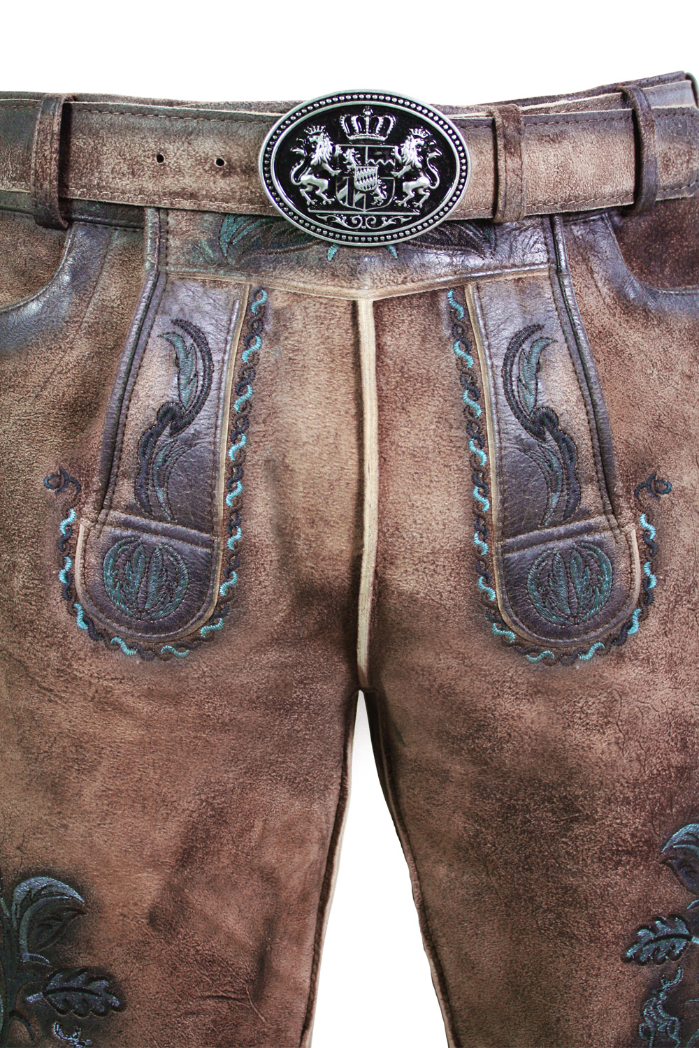 Kurze Wildbock Lederhose Florian