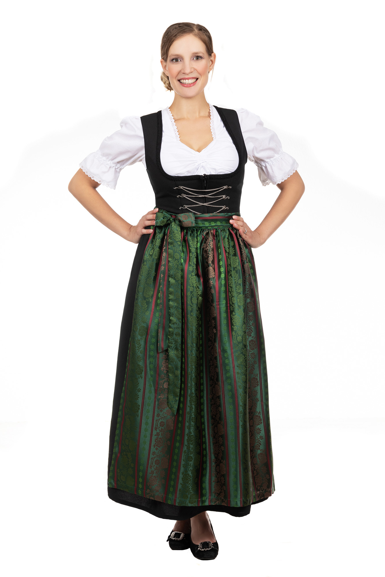 Langes Dirndl 2-teilig Sonja grün