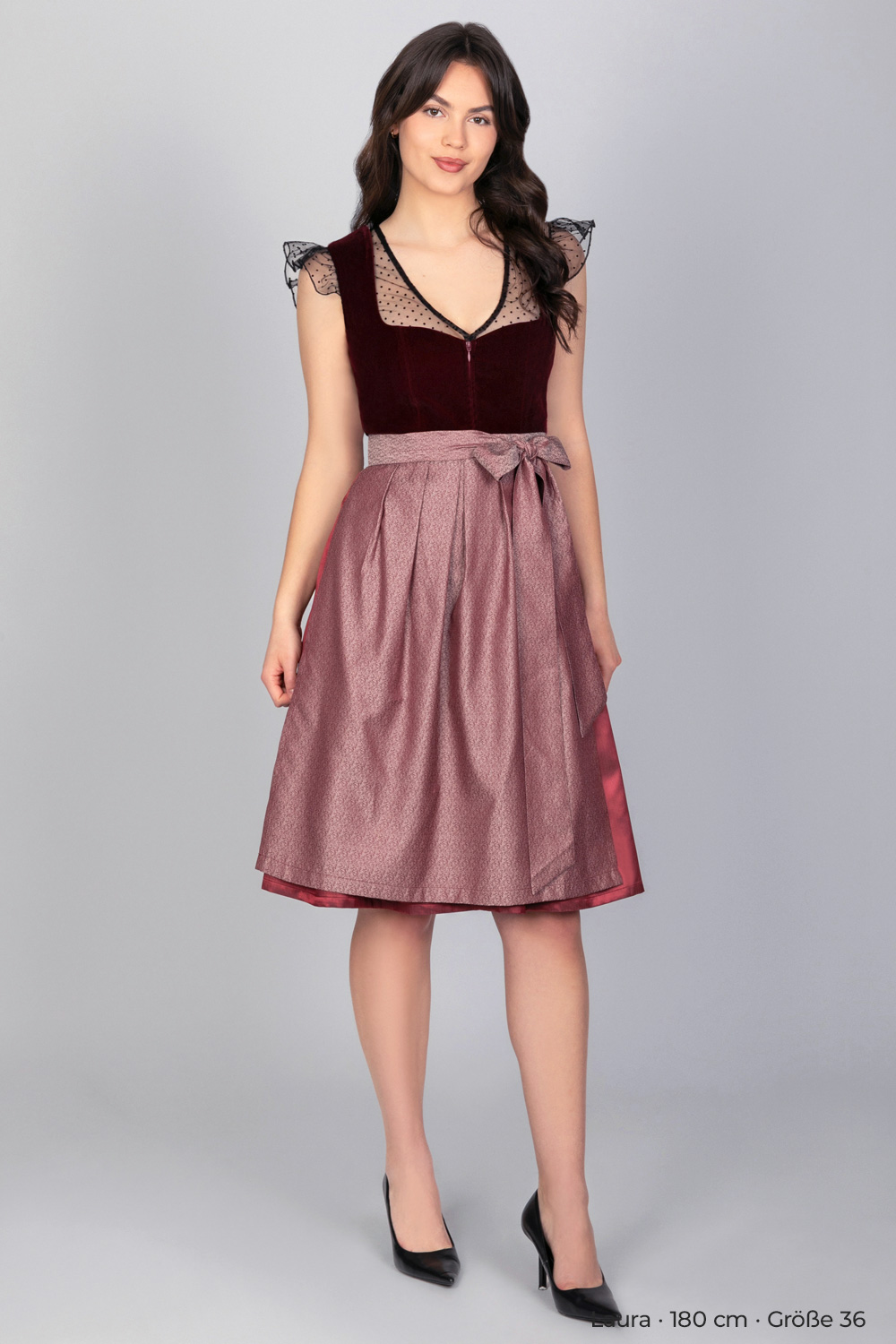 Dirndlbluse Sophie Schwarz