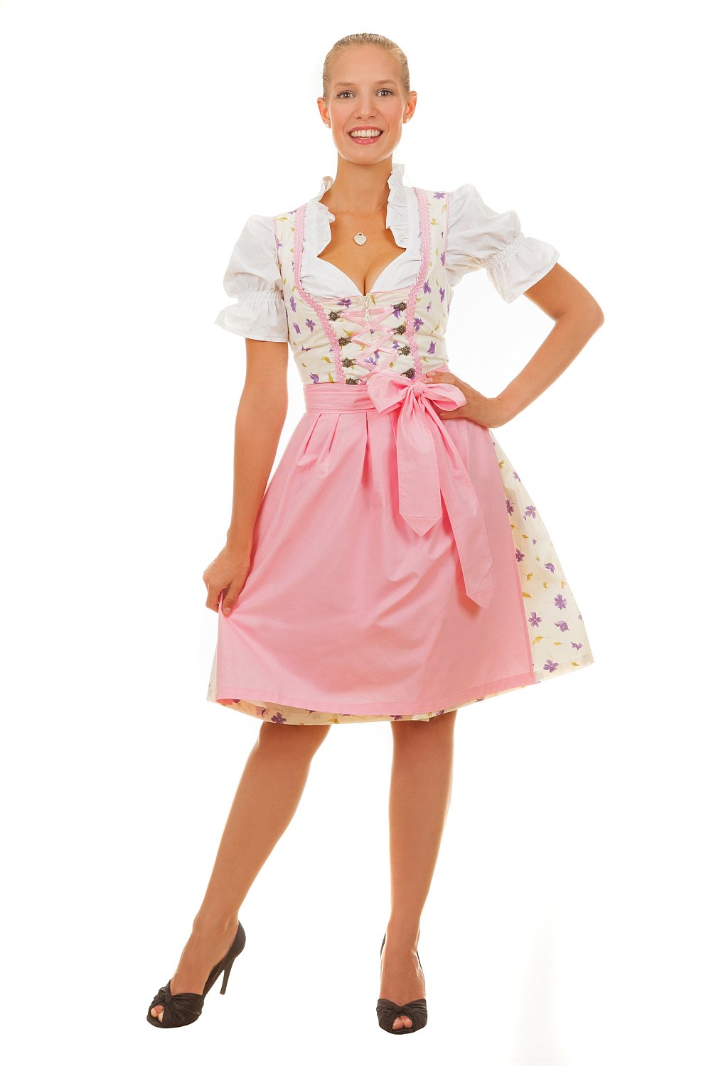 Mini Dirndl 3-teilig Anna rosa