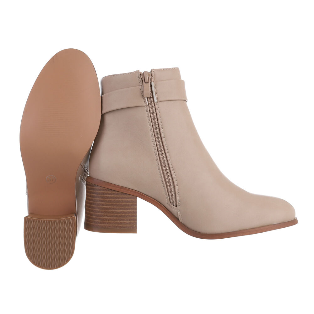 Klassische Stiefeletten DE1025 beige