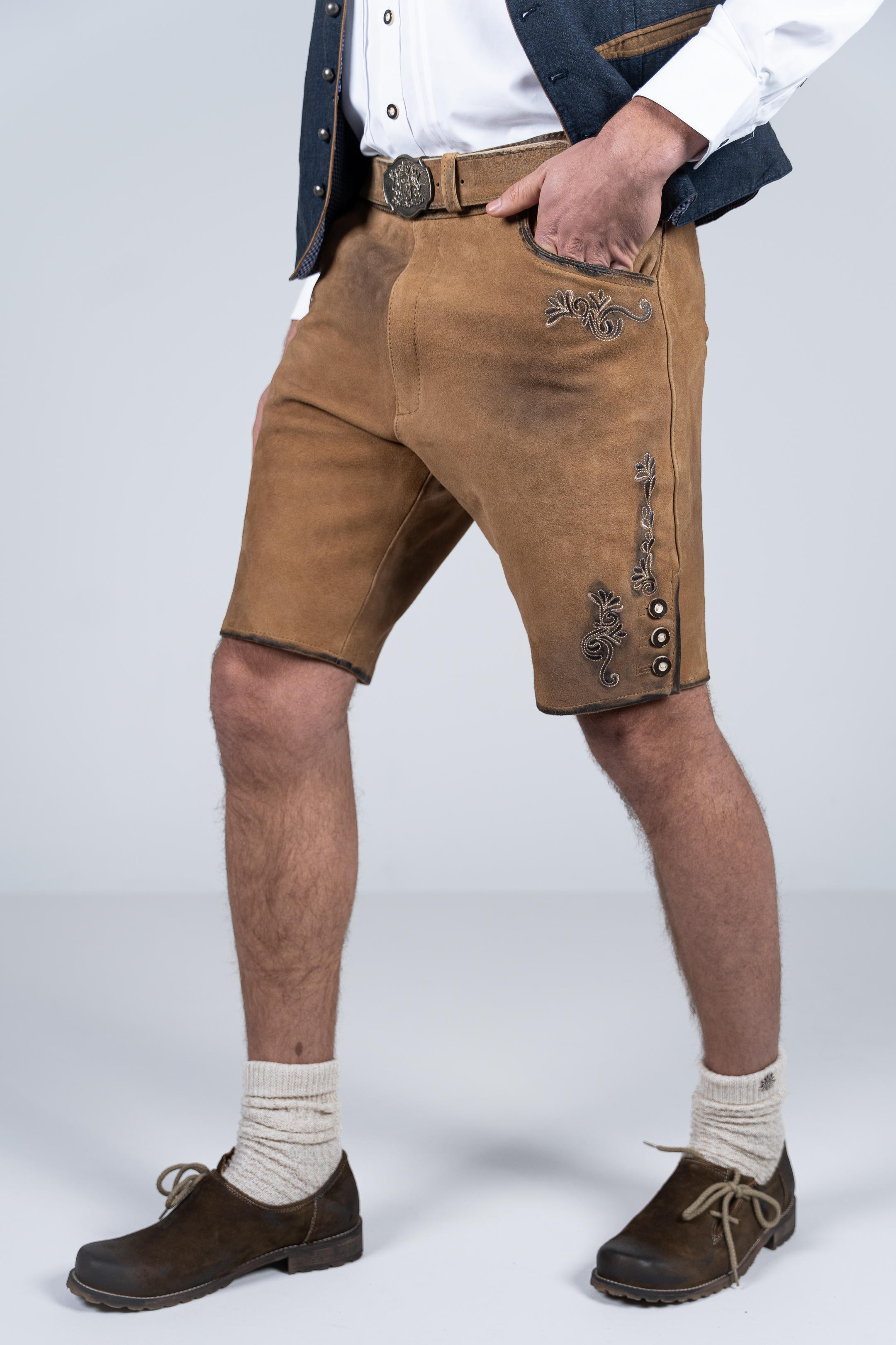 Kurze Wildbock Lederhose Linus