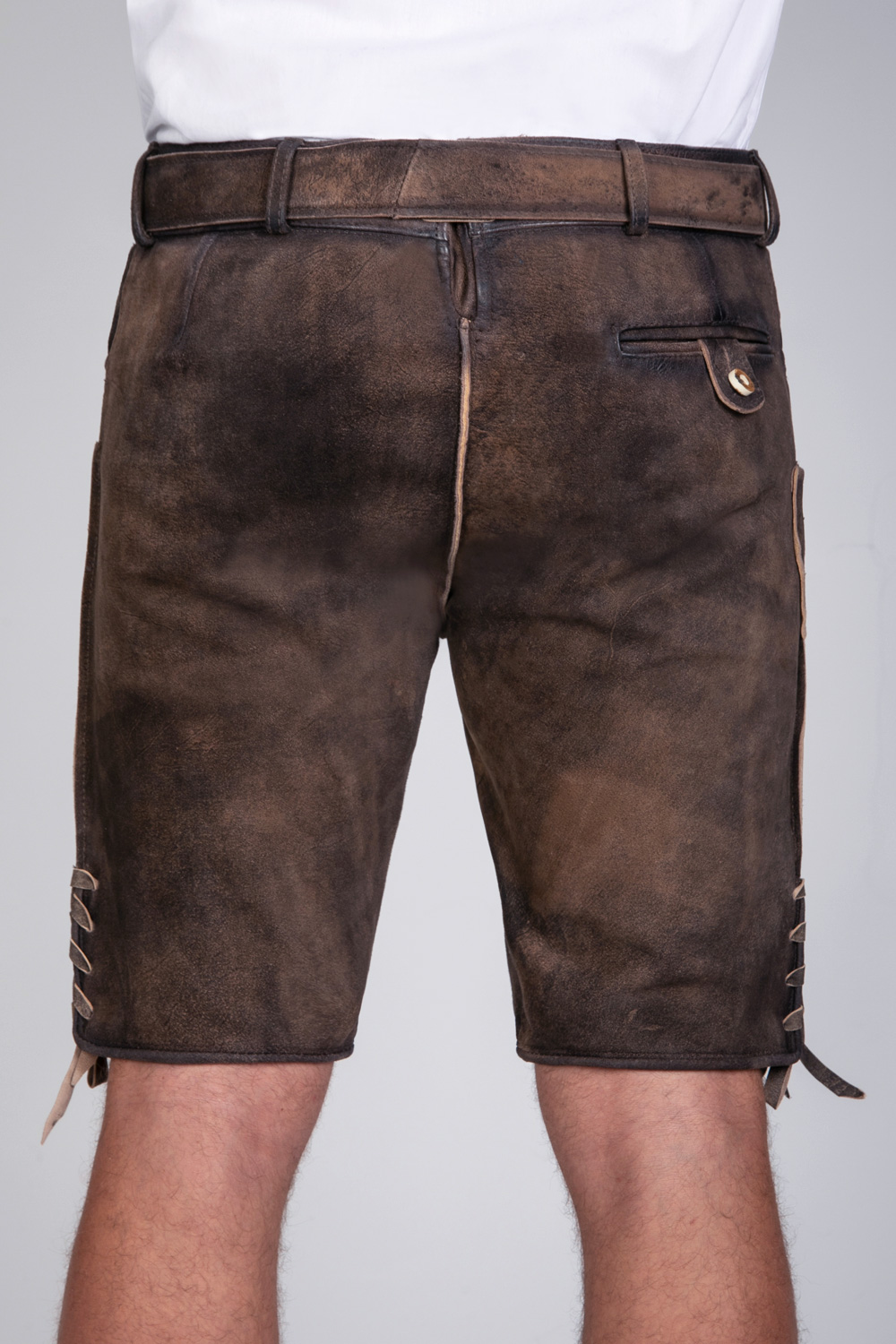 Kurze Wildbock Lederhose Gustl