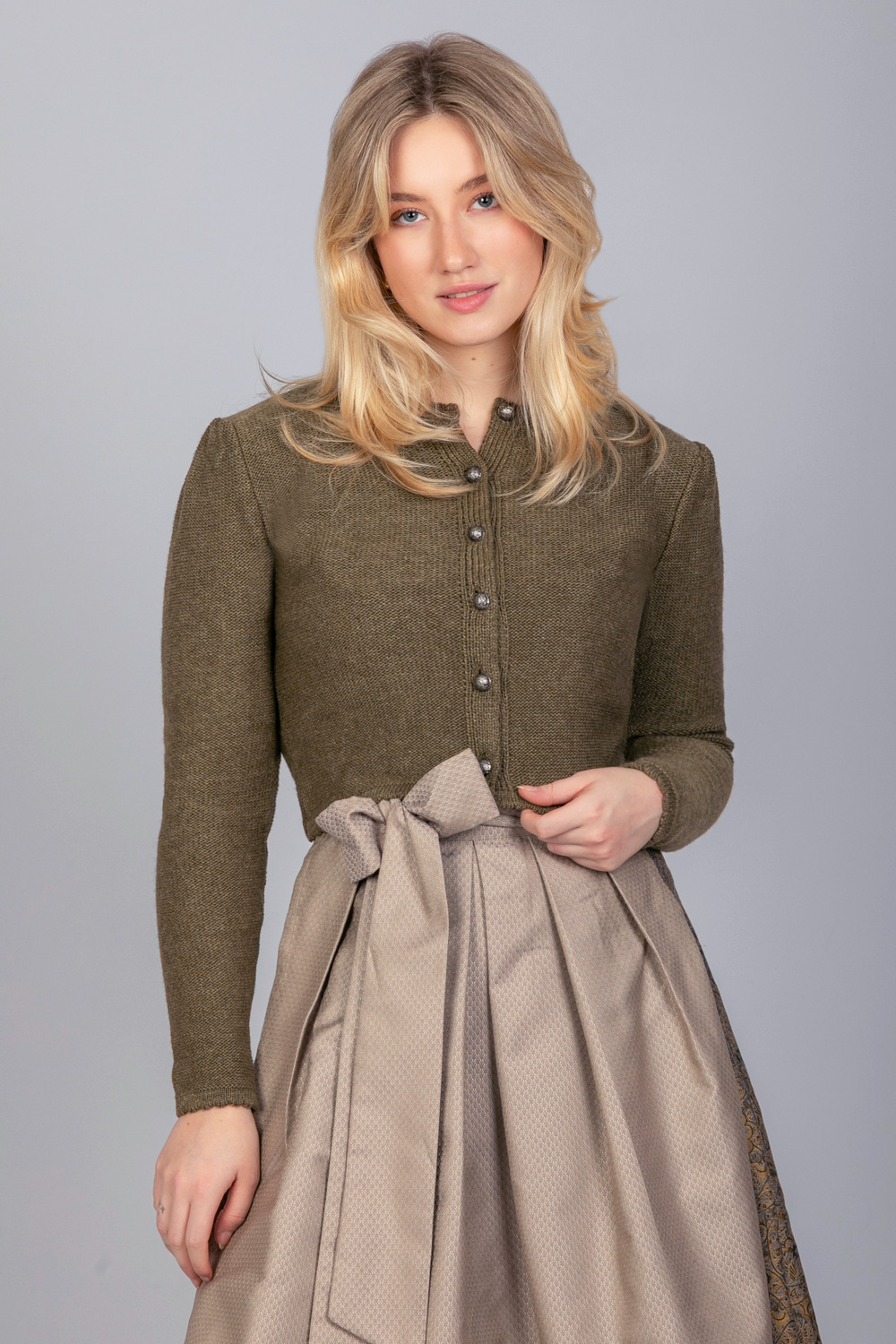 Strickjacke Sophie Khakigrün