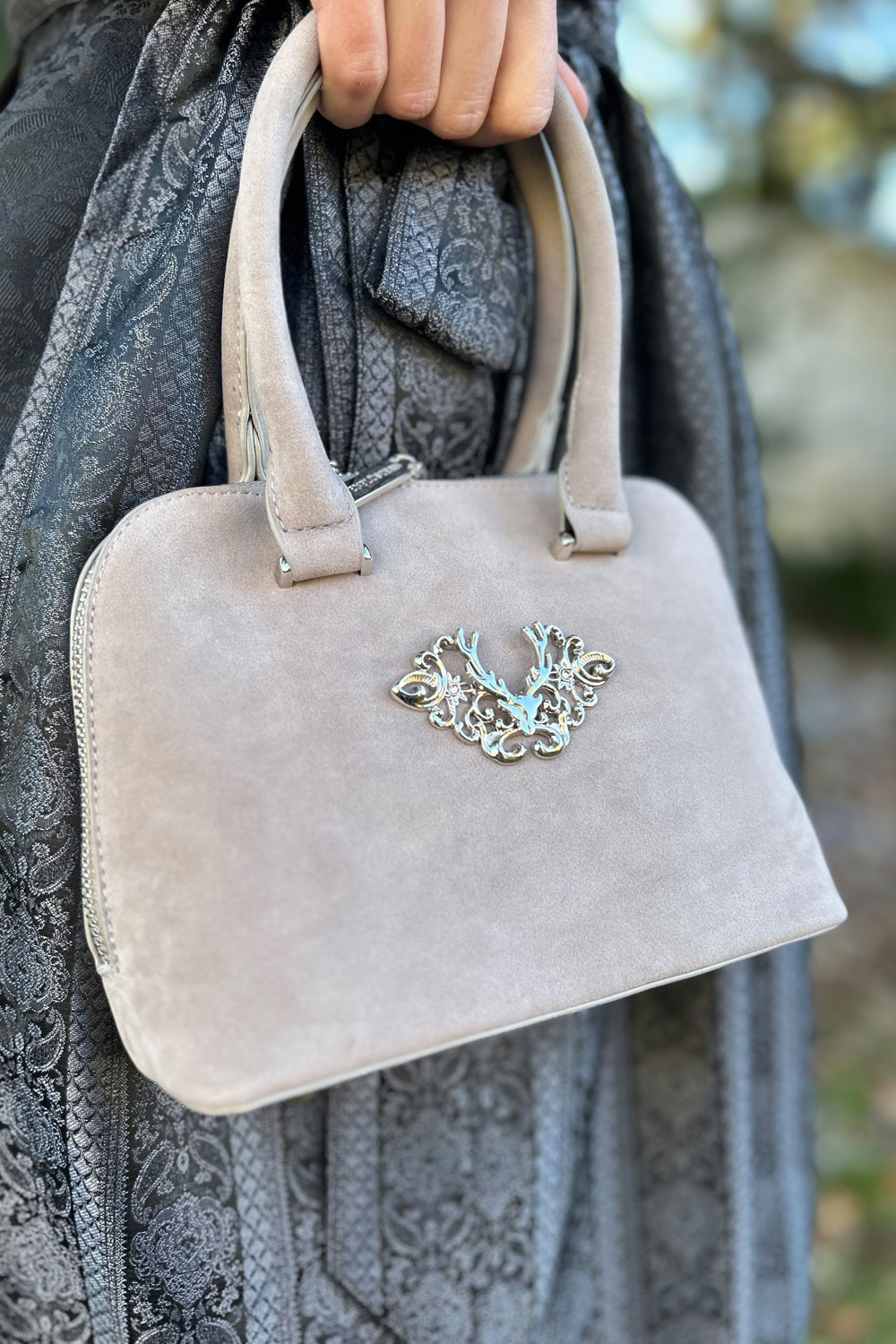 Trachten Dirndltasche Lena Grau