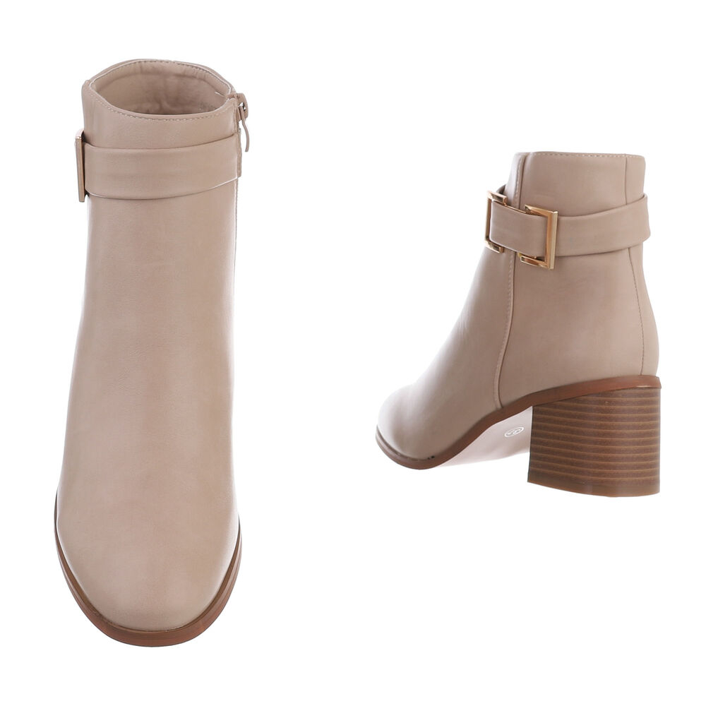 Klassische Stiefeletten DE1025 beige