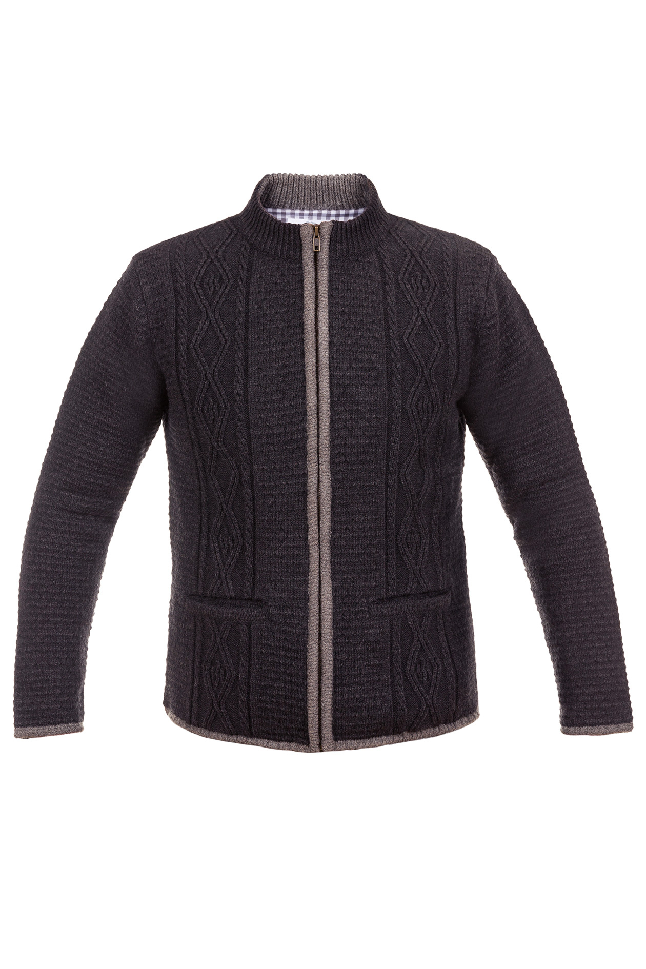 Strickjacke Helmut dunkelgrau