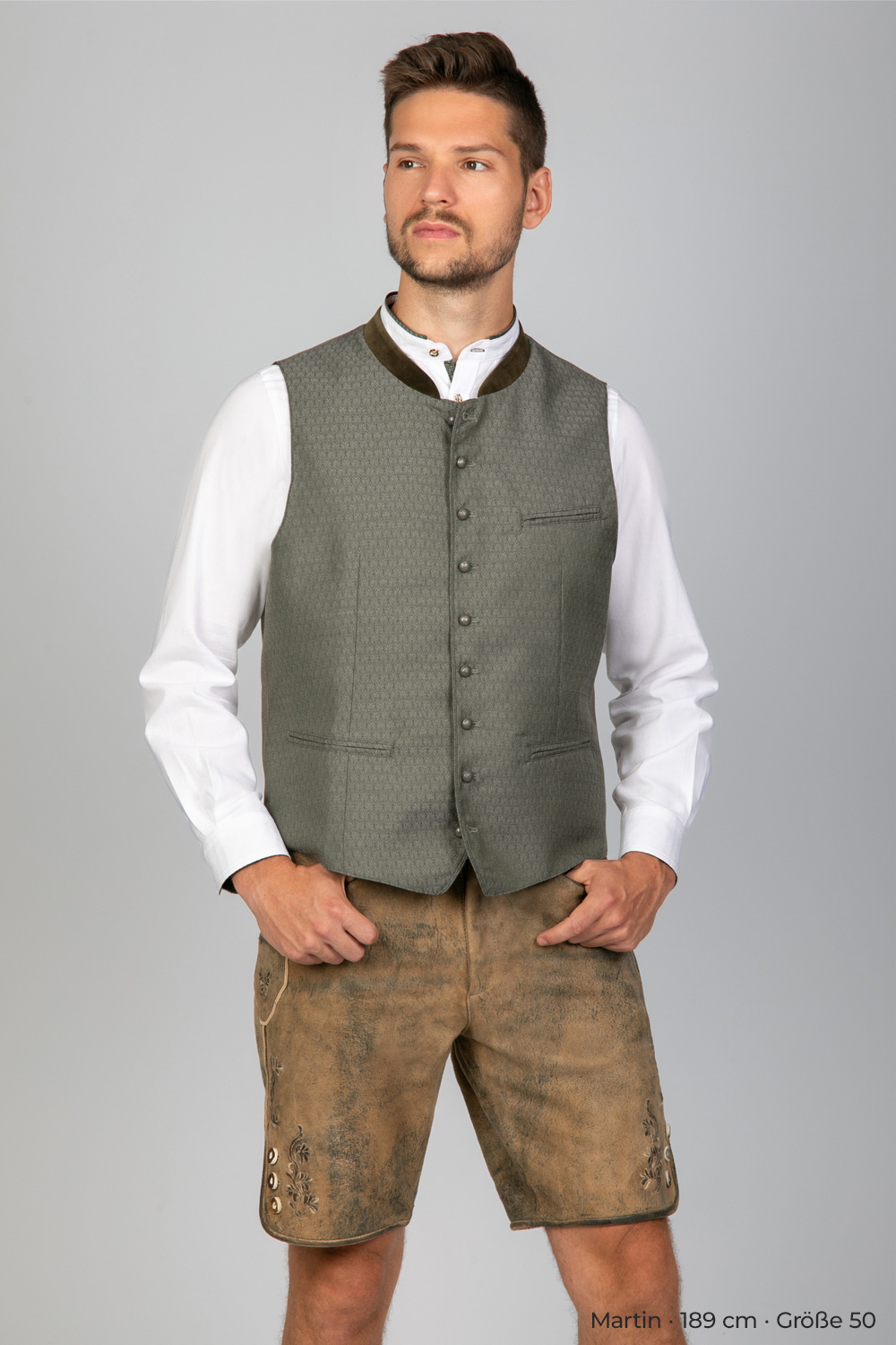 Kurze Wildbock Lederhose Paul