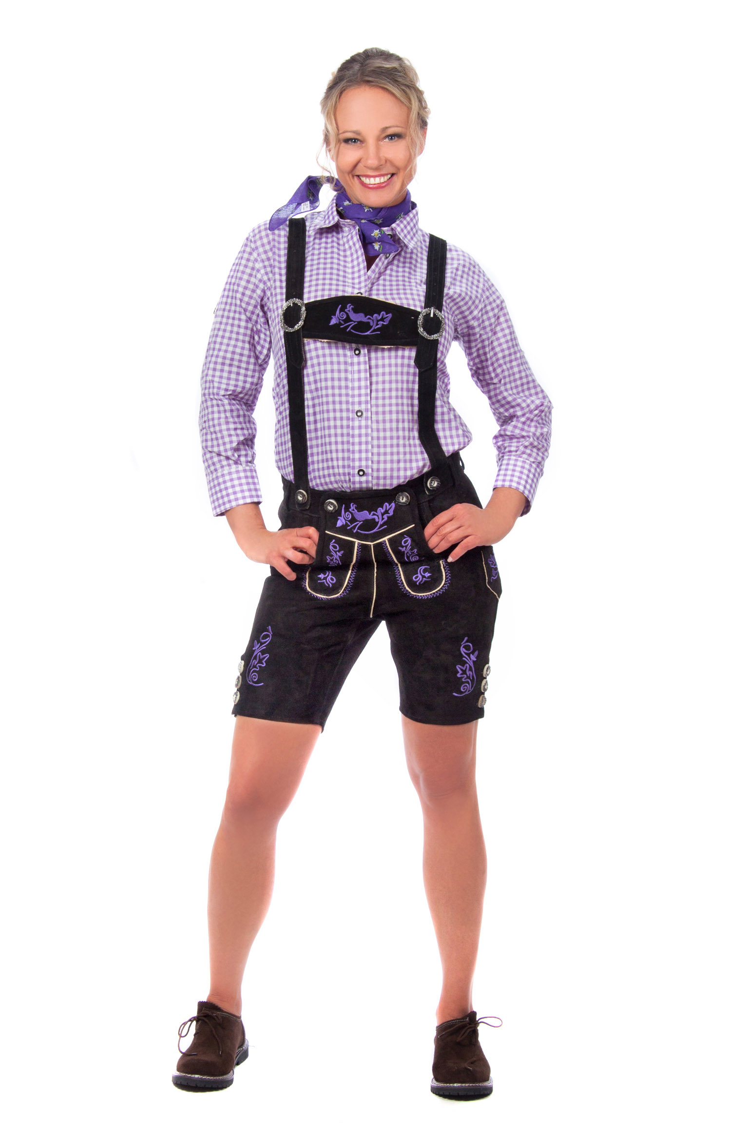 Schwarze Lederhosen für Damen online kaufen