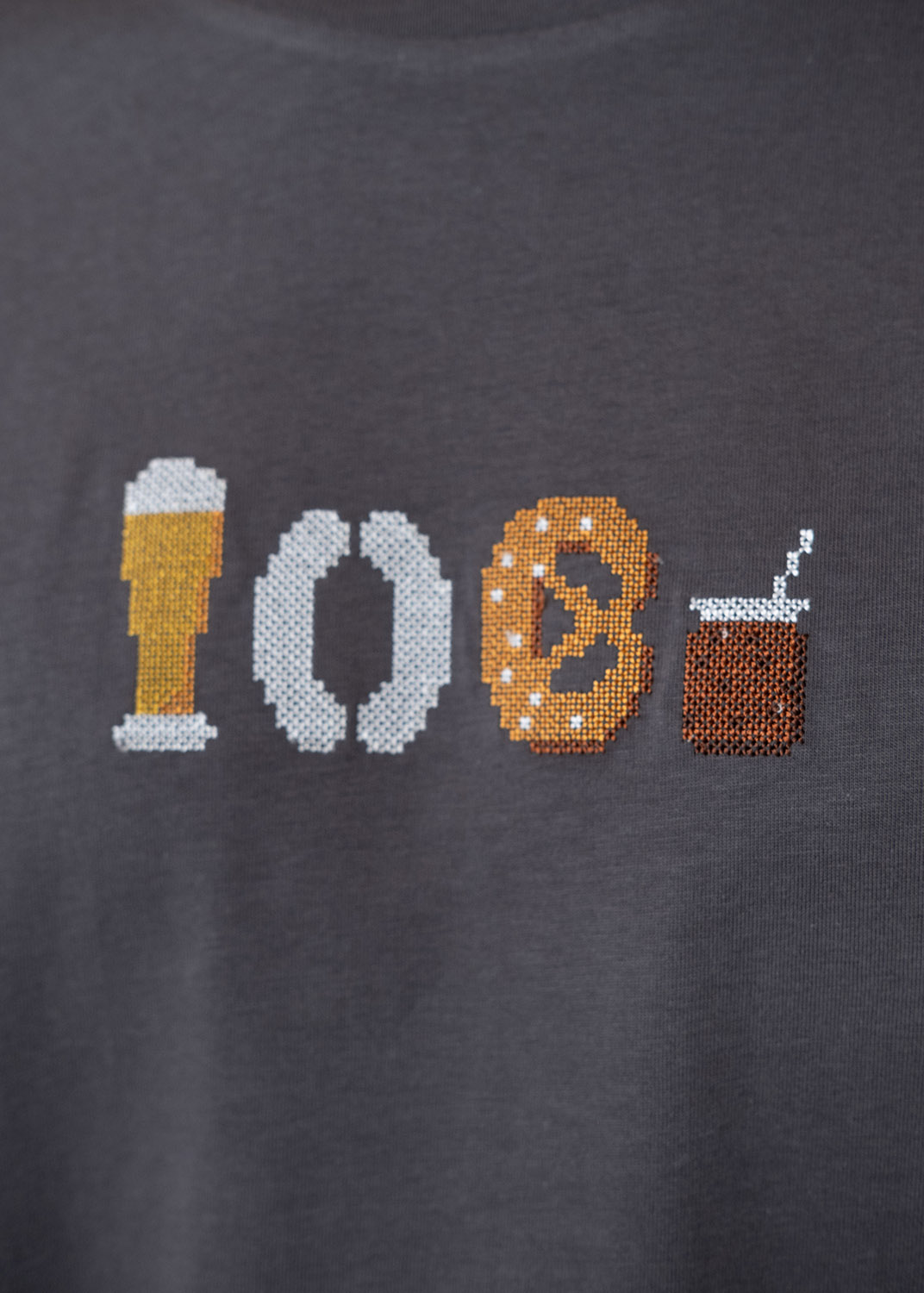 Bavarian Caps T-Shirt "Weißwurschtfrühstück" anthrazit