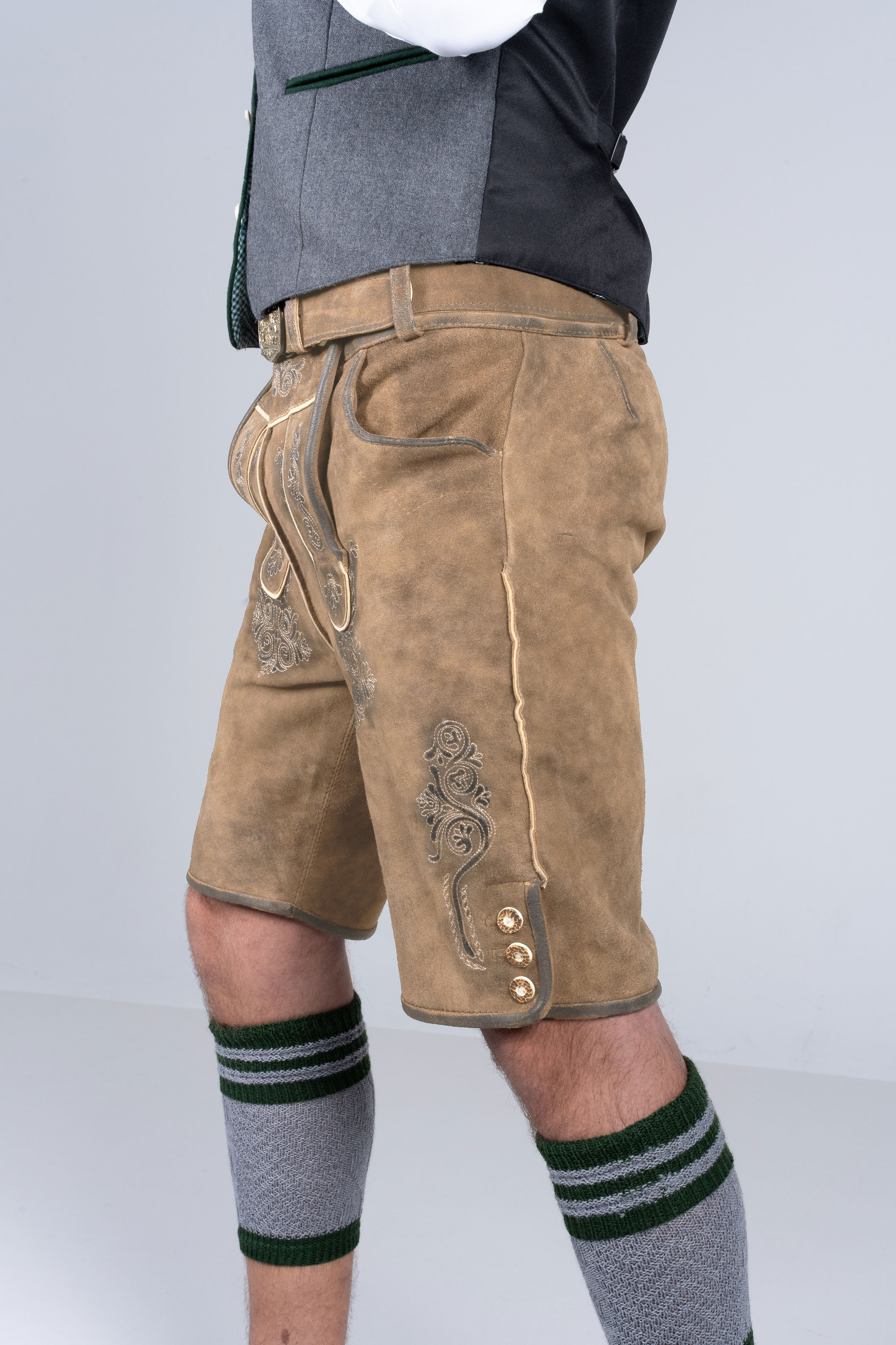 Kurze Wildbock Lederhose Vincent