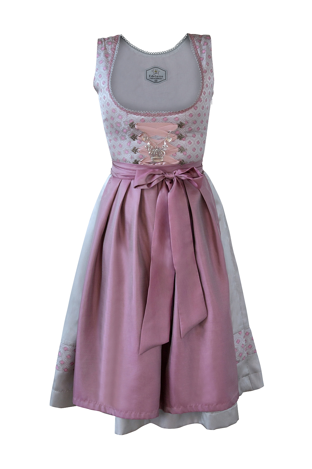 Made in Germany Dirndl silber rosenholz