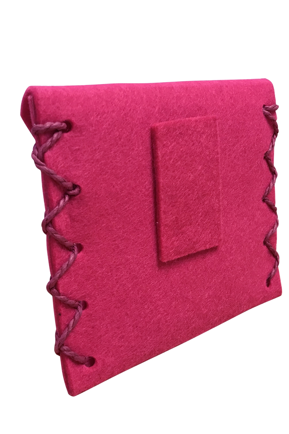 Dirndlschürzentasche Clutch Filz pink