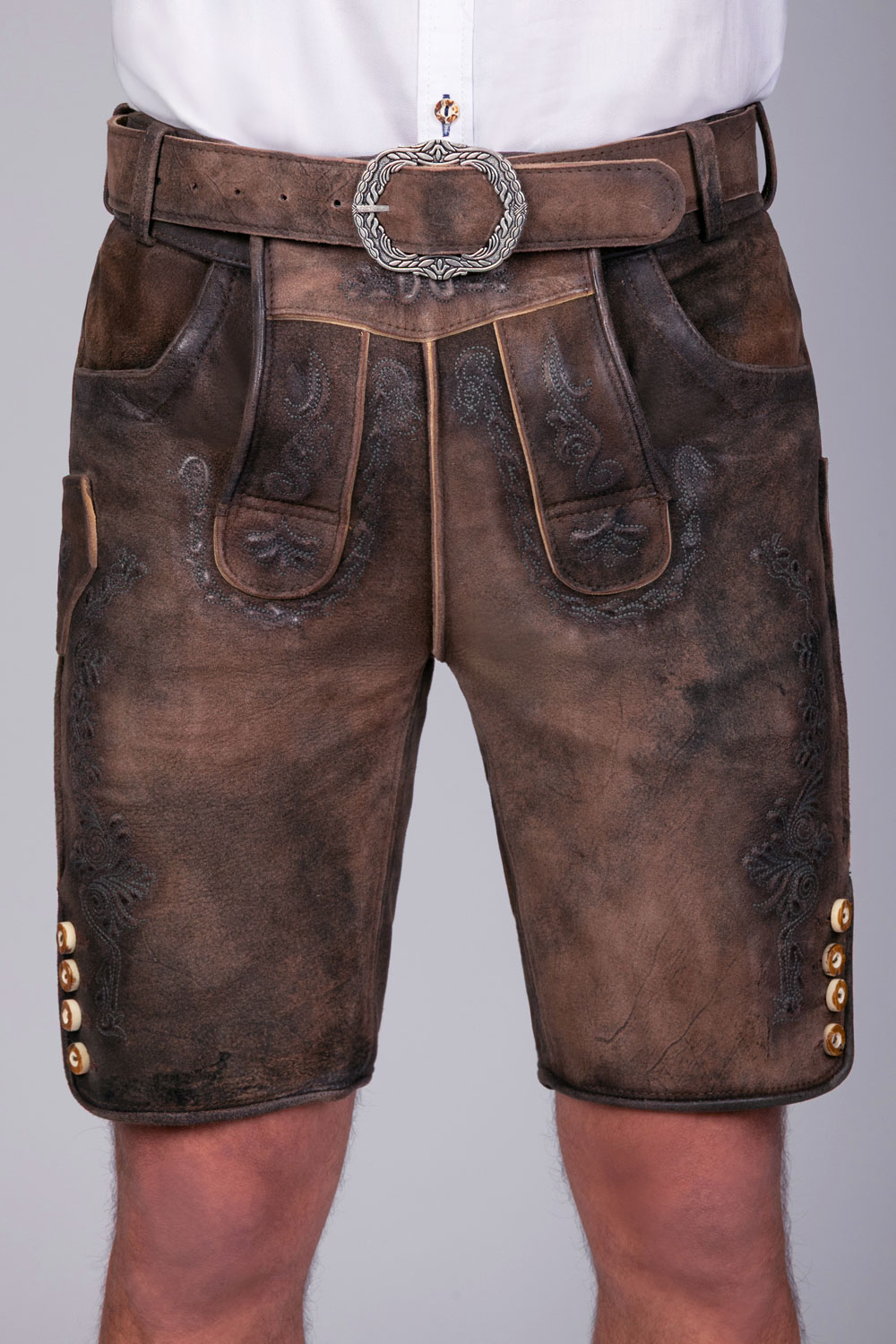Kurze Wildbock Lederhose Leon