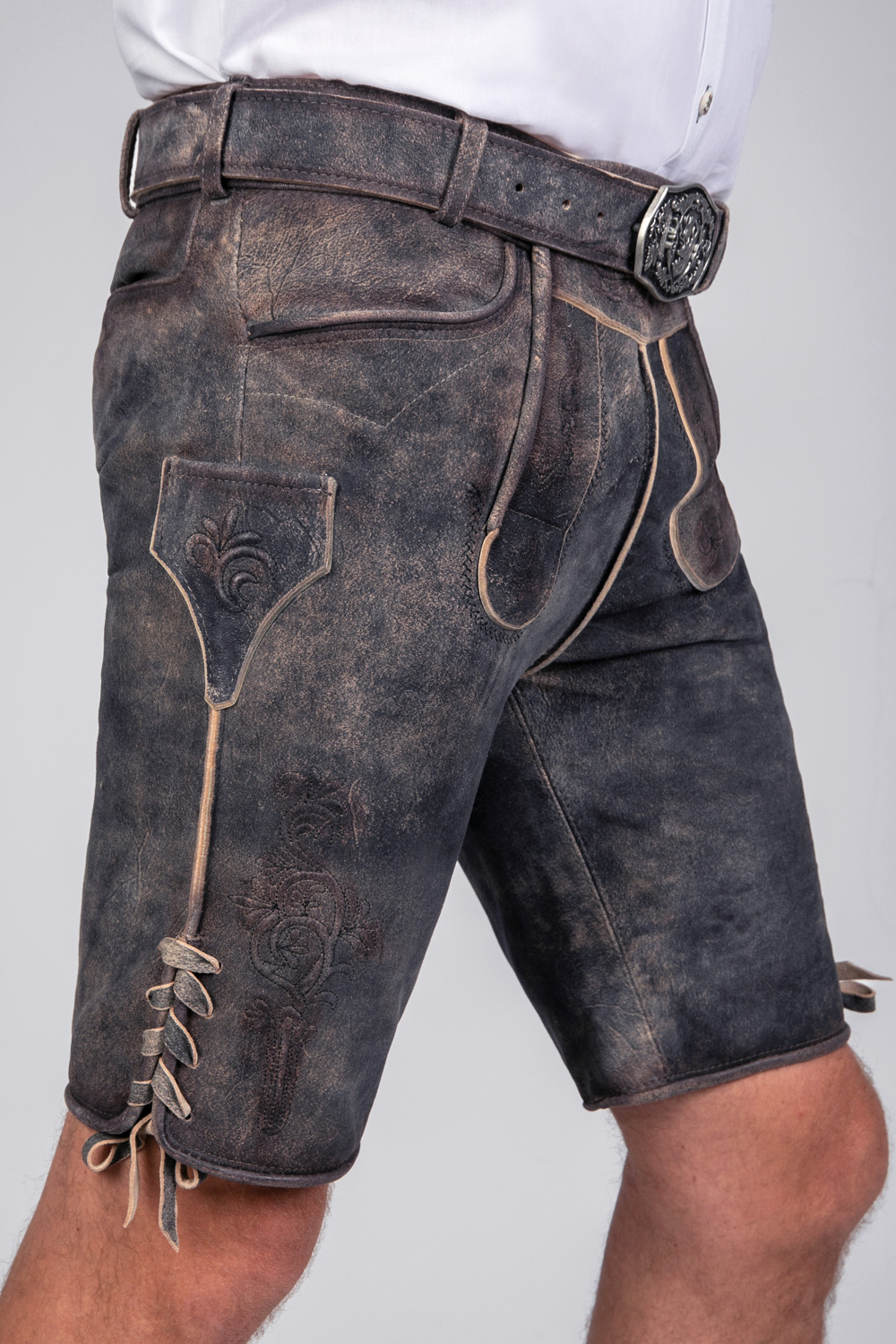 Kurze Wildbock Lederhose Tom
