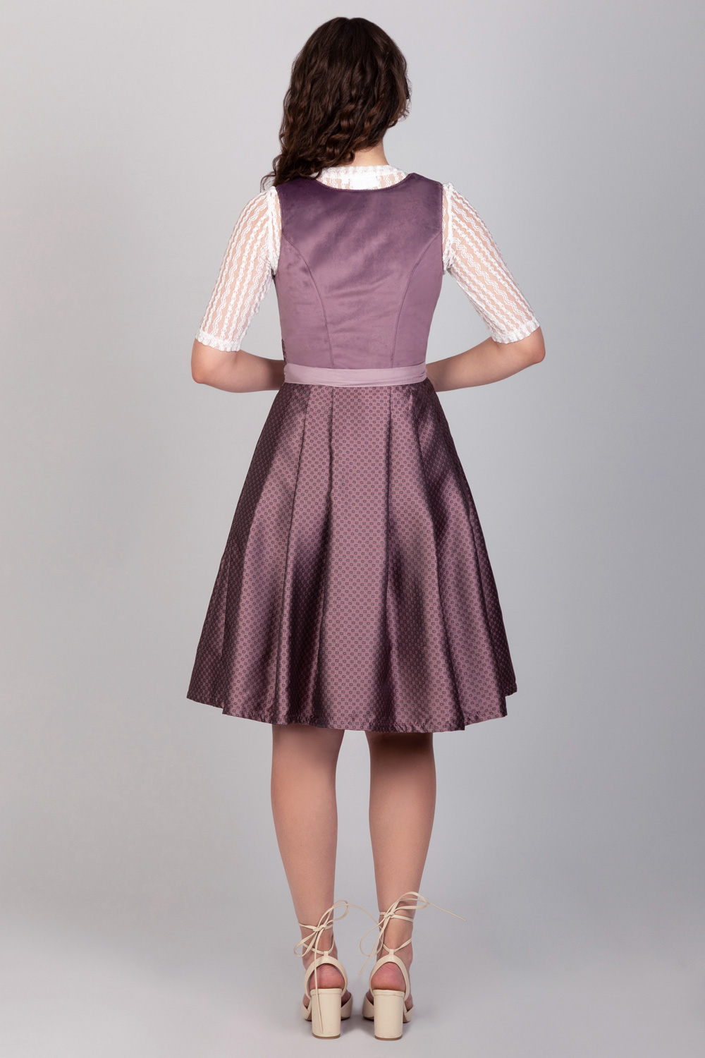Midi Dirndl Susi Samt Flieder