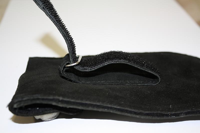 Praktische Leder Handytasche schwarz