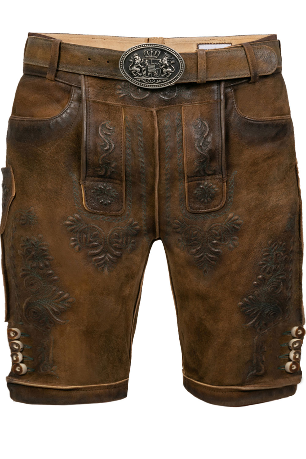 Kurze Wildbock Lederhose Jan