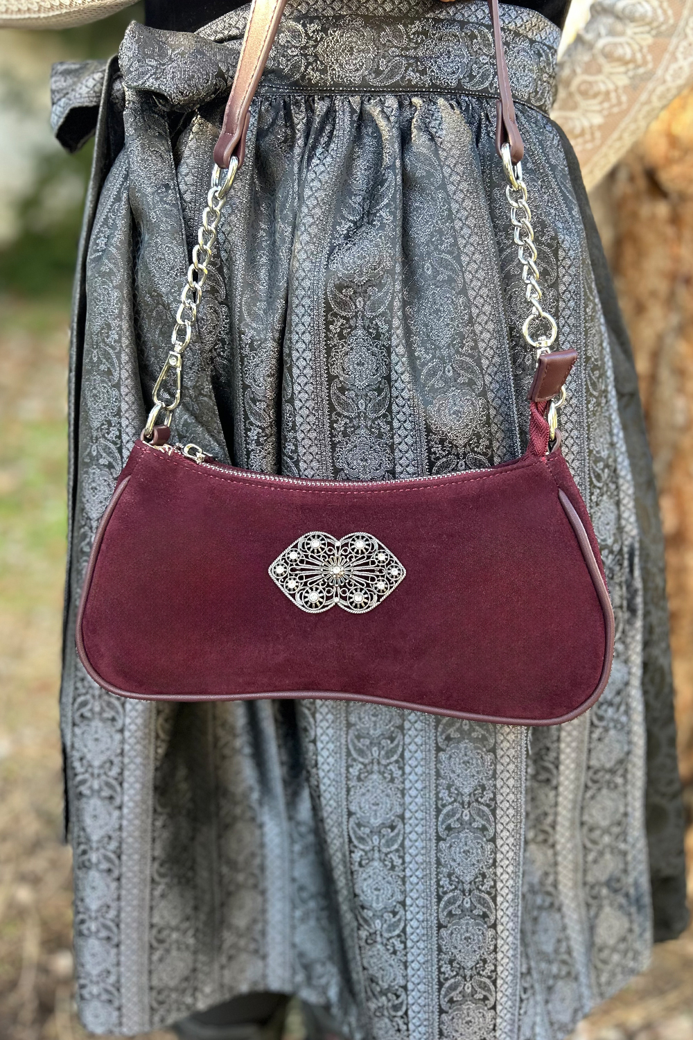 Trachten Dirndltasche Lissy Bordeaux Rot