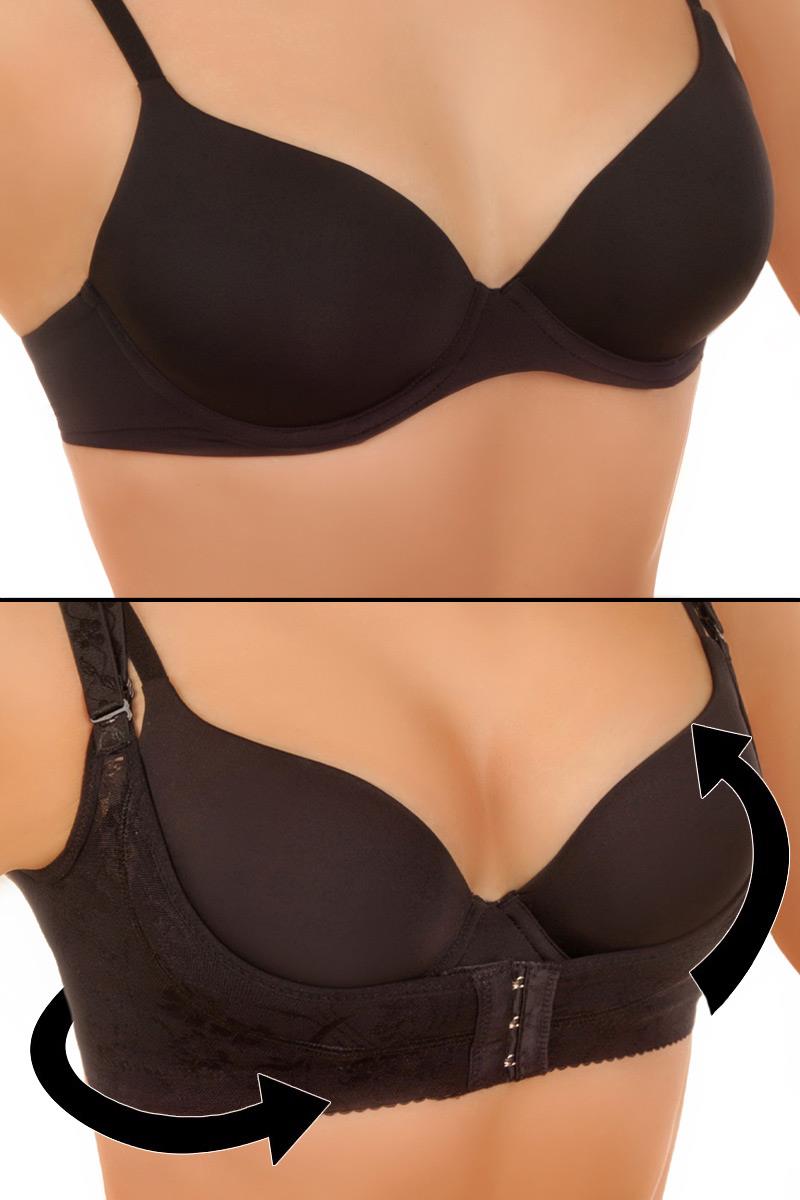 Sexy BH Trachten Push up schwarz