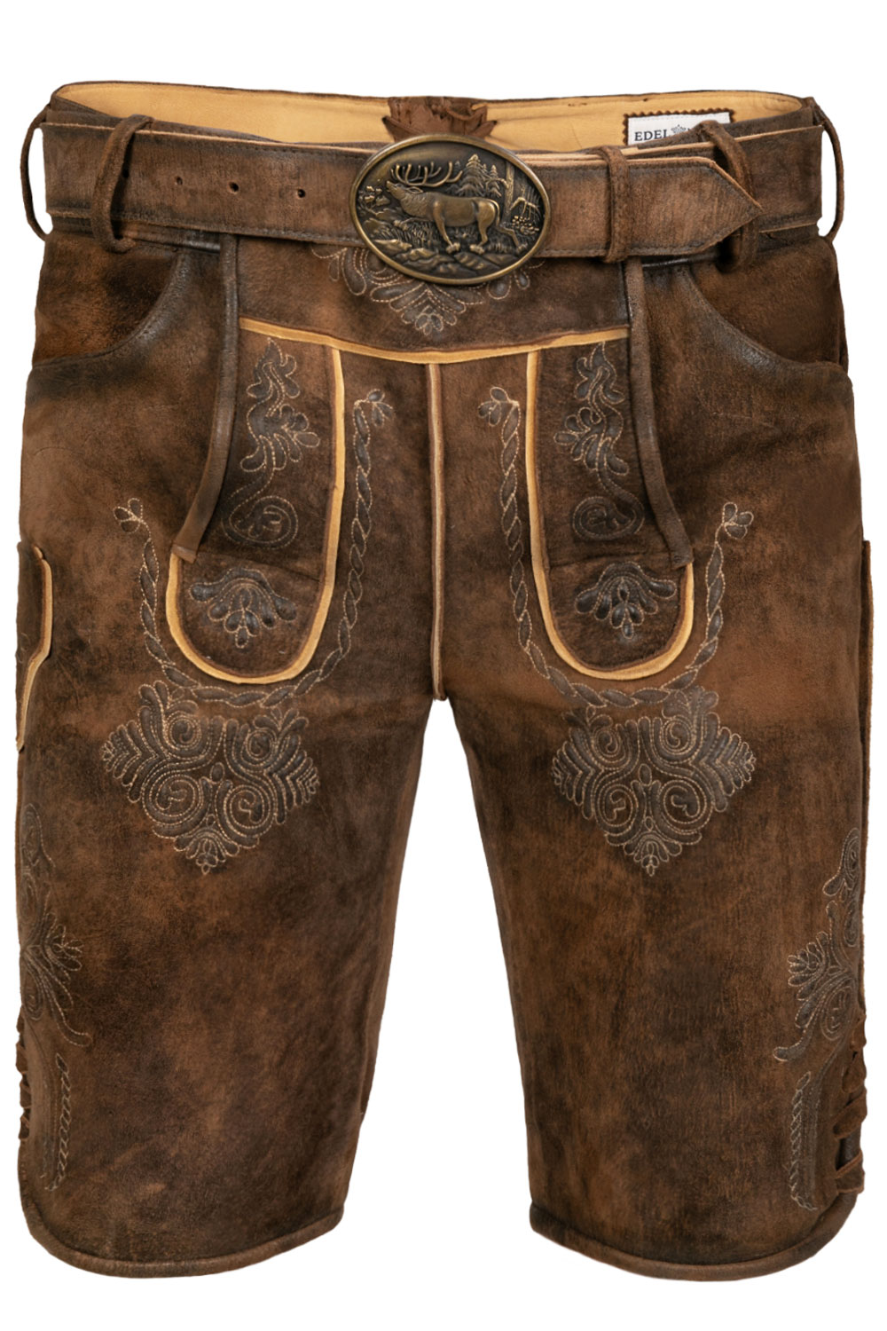 Kurze Wildbock Lederhose Bernd