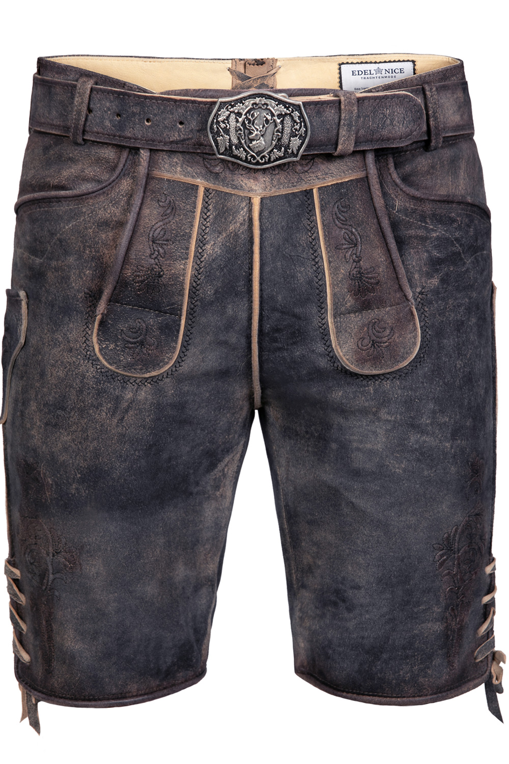 Kurze Wildbock Lederhose Tom