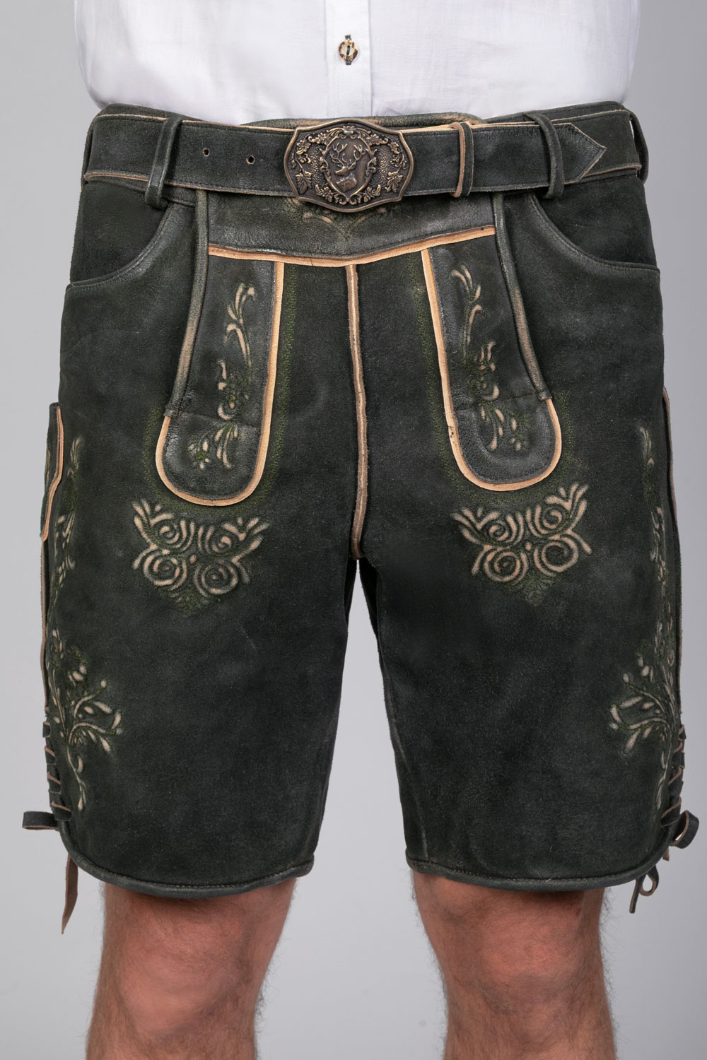 Kurze Wildbock Lederhose Friedl