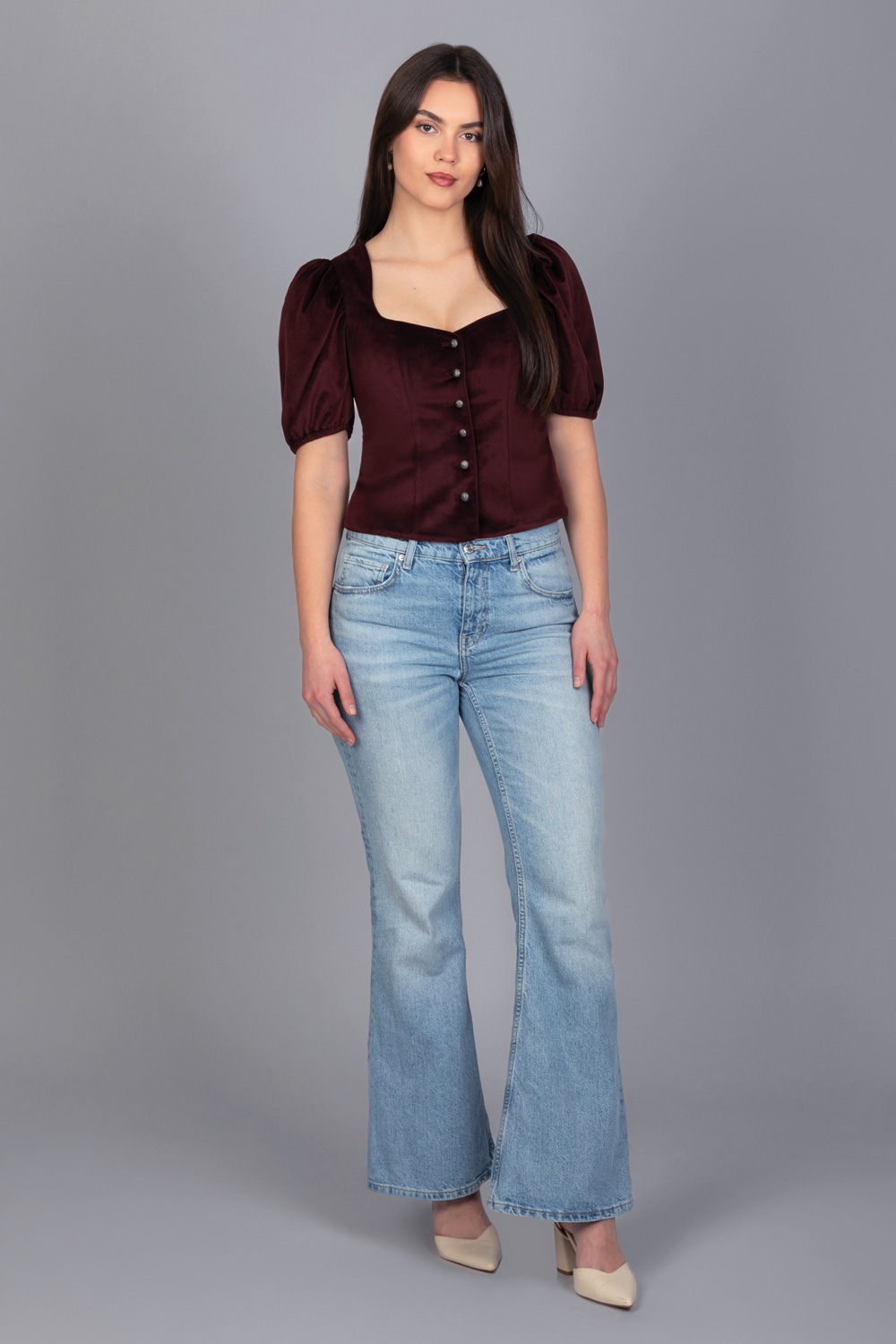 Trachten Mieder Ronja – Bordeaux