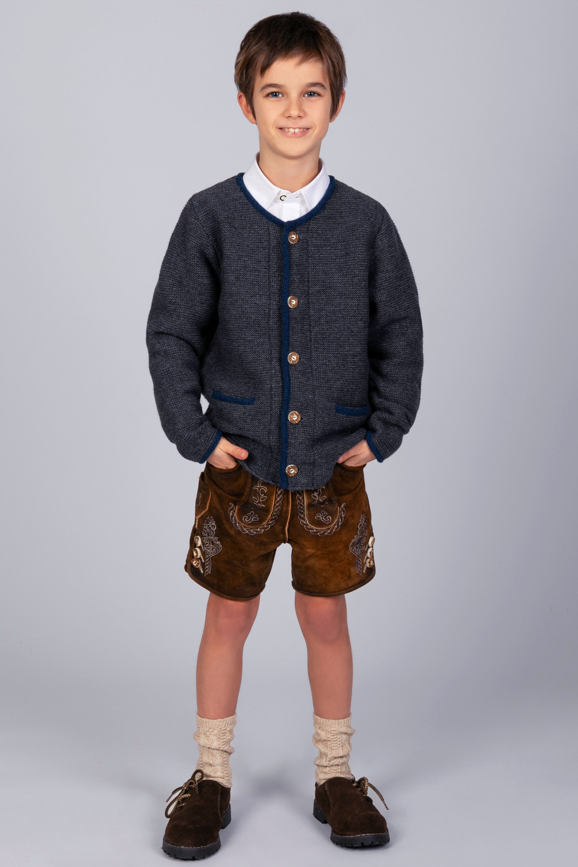 Kinder Strickjacke Felix anthrazit