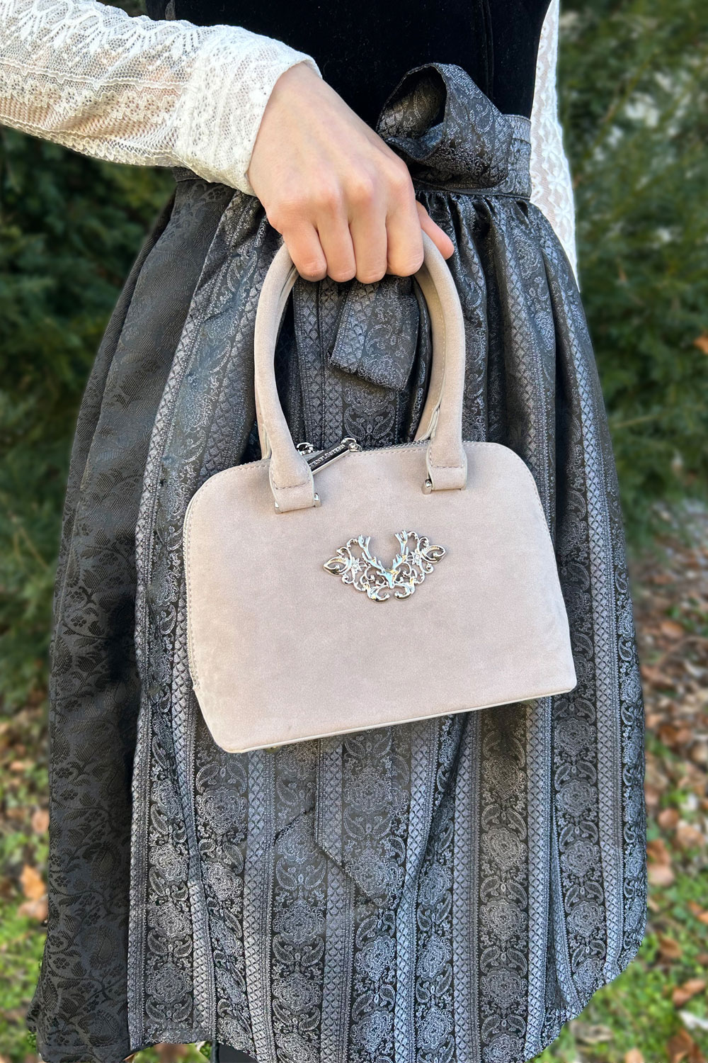 Trachten Dirndltasche Lena Grau