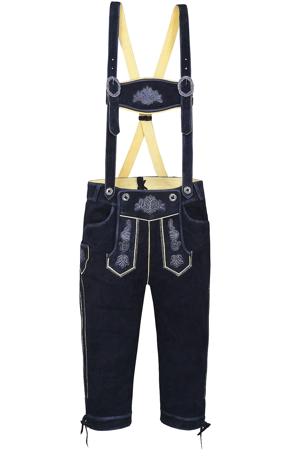 Ziegenvelour Wildbock Trachtenlederhose schwarz