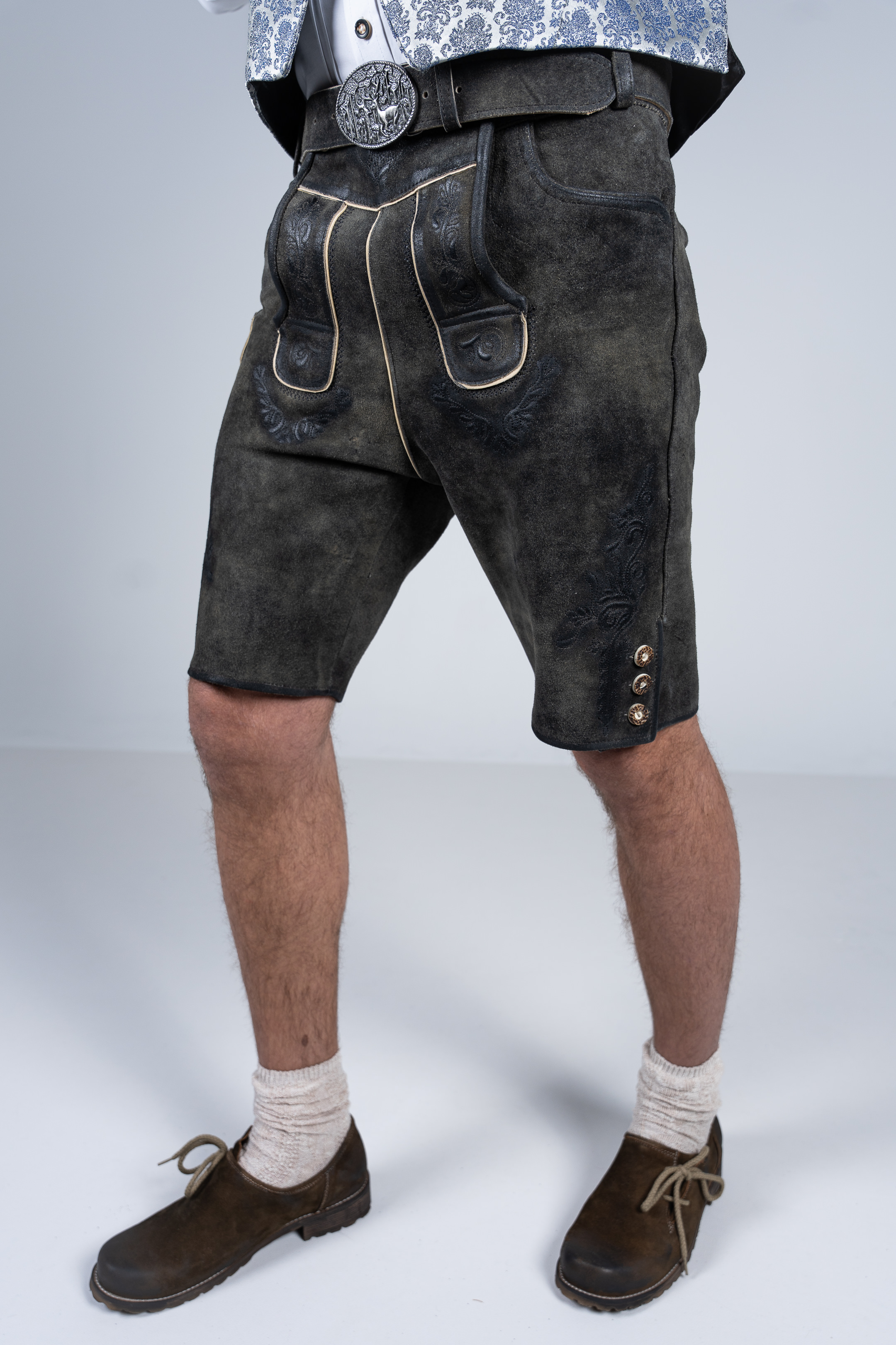 Kurze Wildbock Lederhose Alois