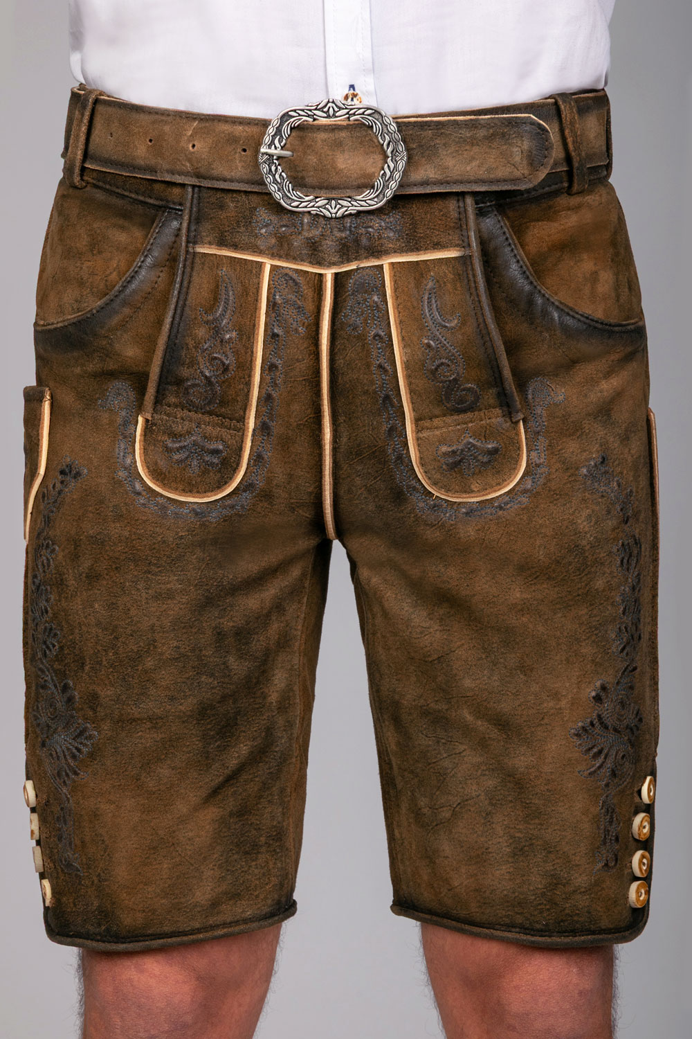 Kurze Wildbock Lederhose Erwin Siberia