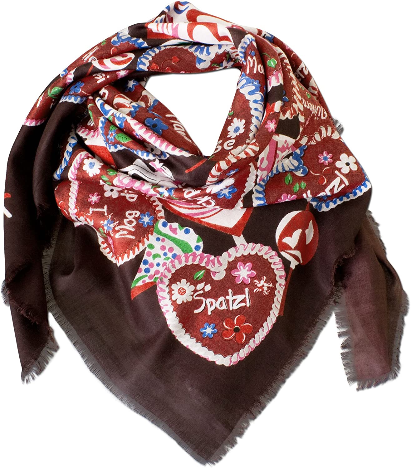 Trachtentuch Sweet Temptation braun