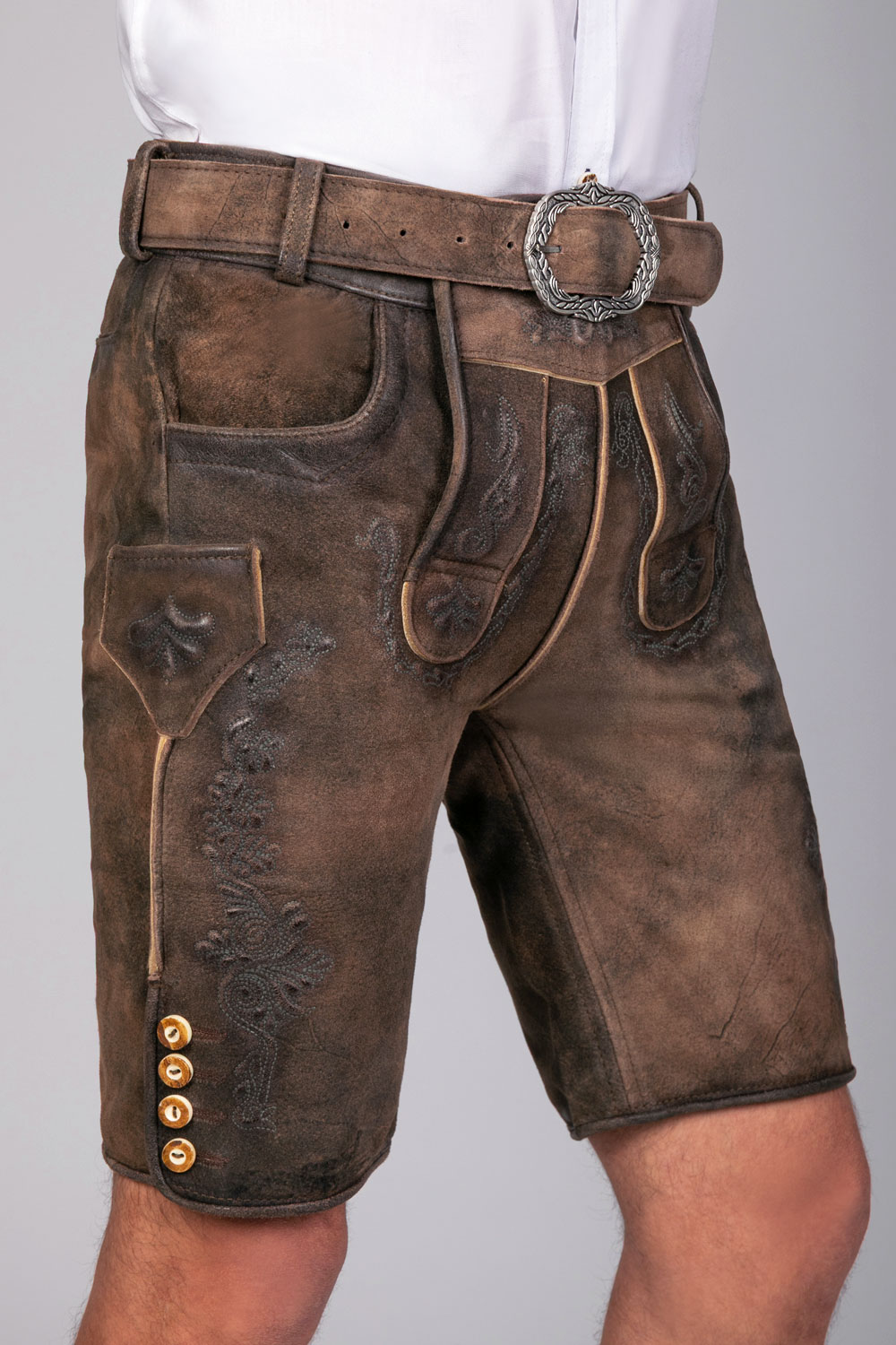 Kurze Wildbock Lederhose Leon
