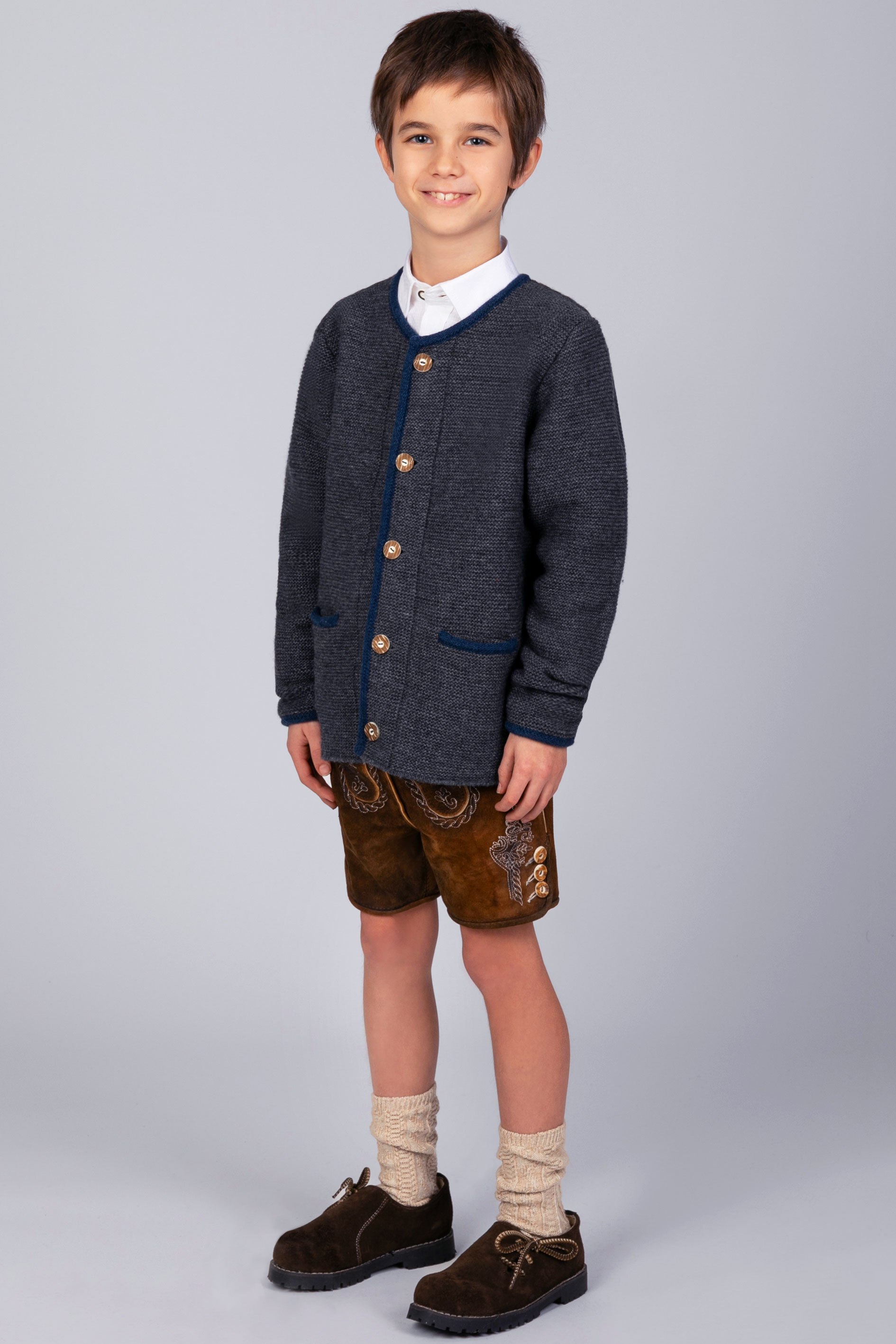 Kinder Strickjacke Felix anthrazit