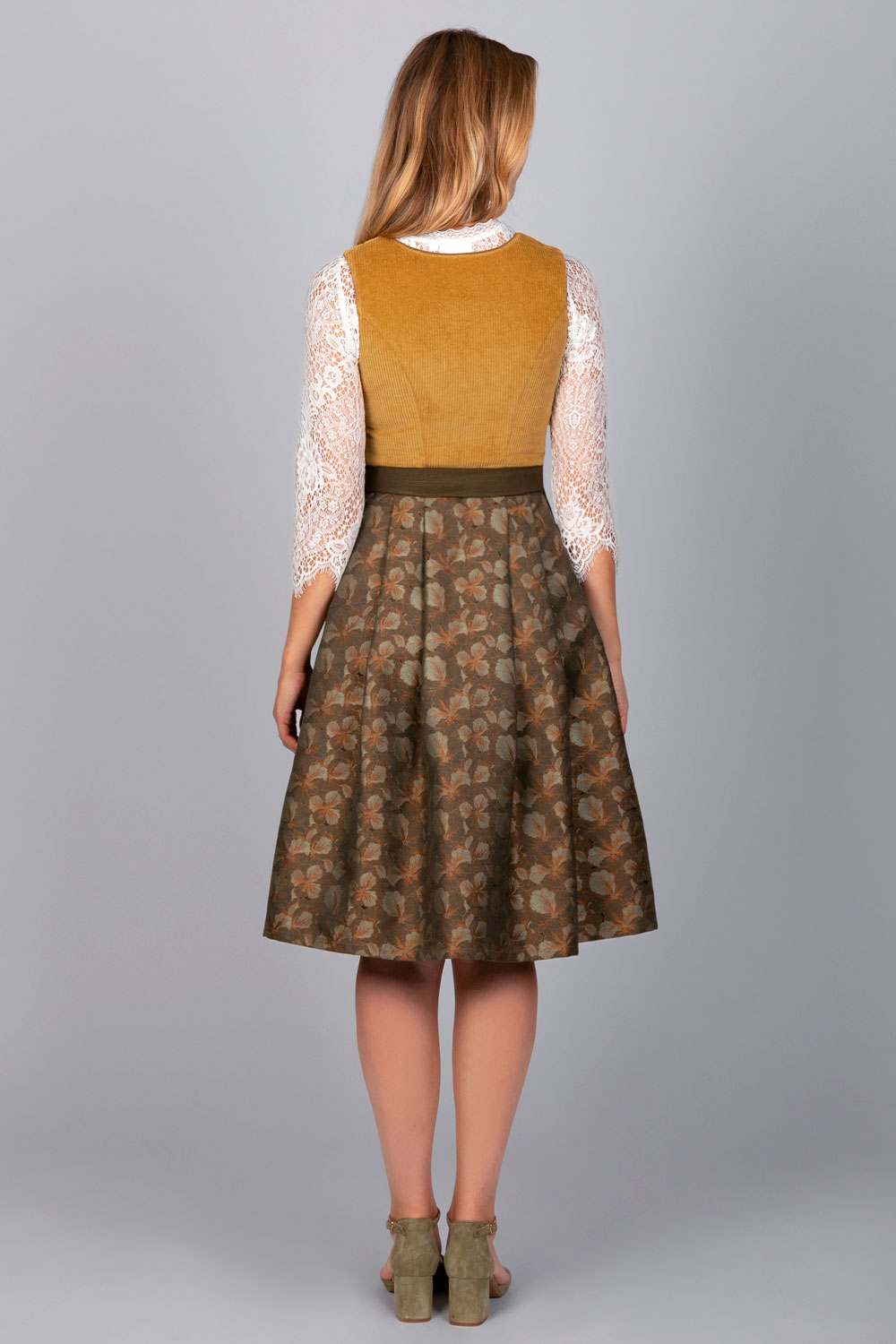 Made in Germany Dirndl Hanna Cord Gelb 