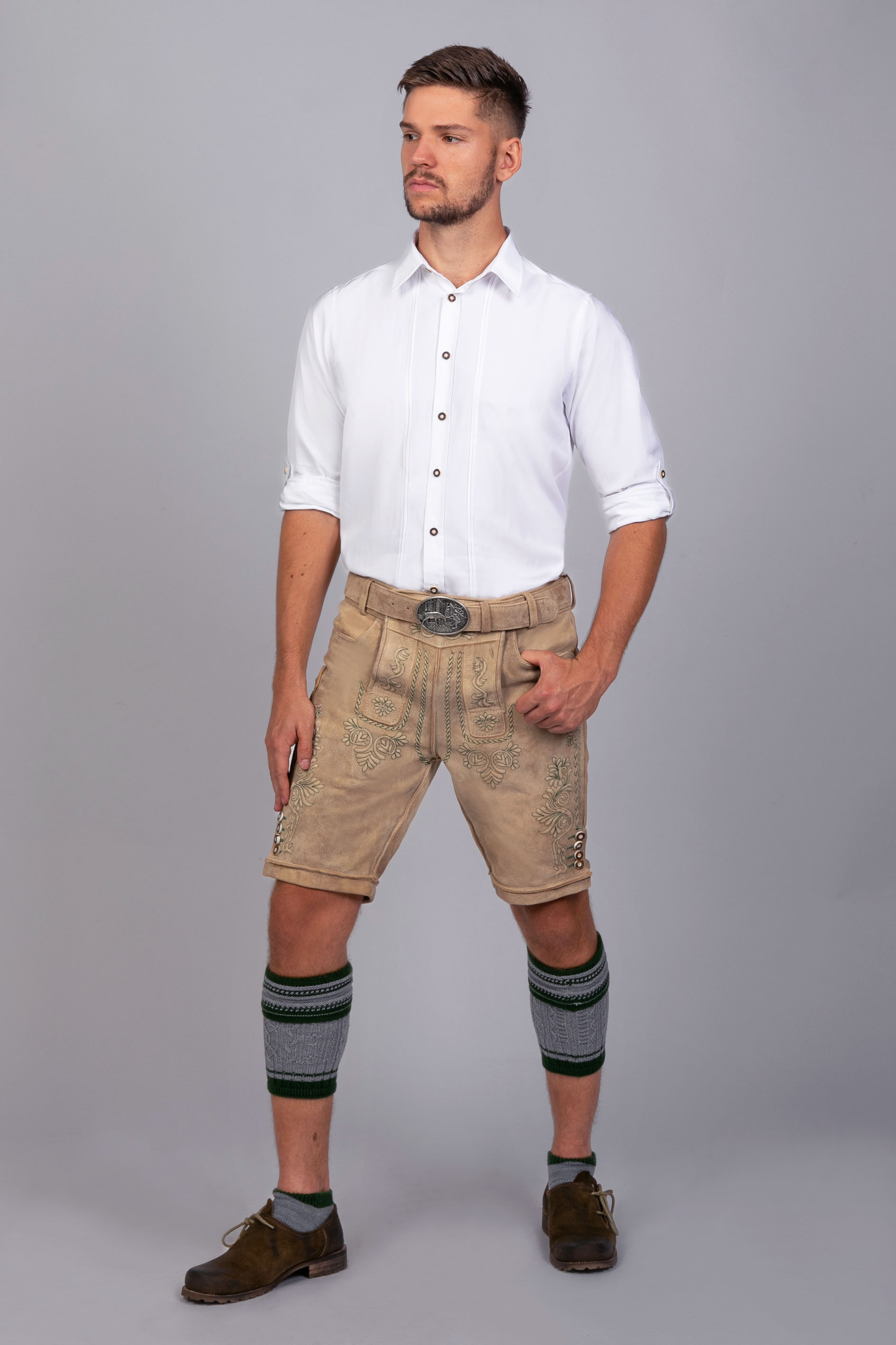 Kurze Wildbock Lederhose Adam