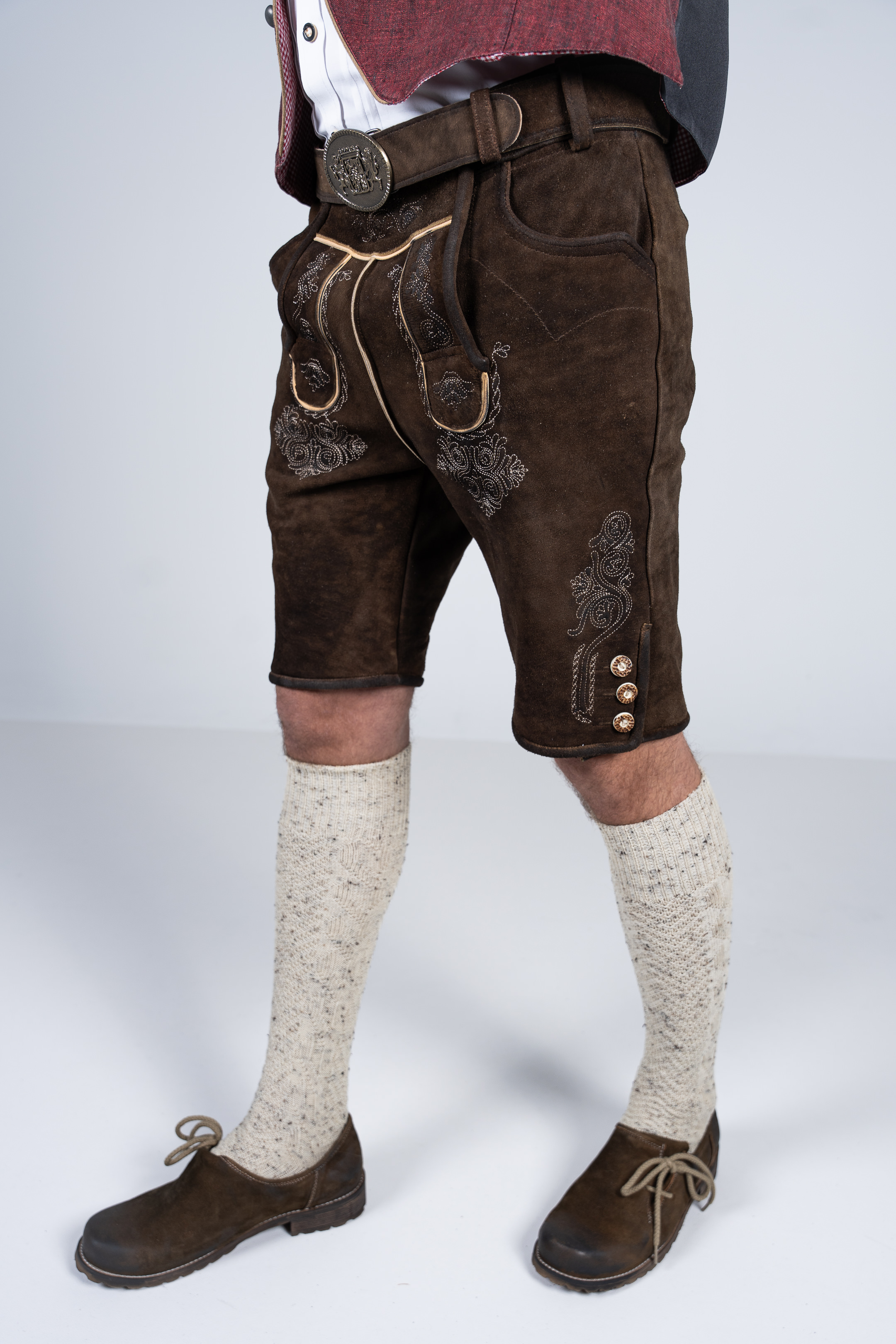 Kurze Wildbock Lederhose Elijah