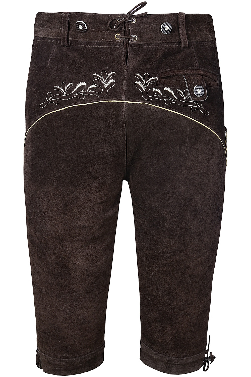 Trachtenlederhose Kniebundhose Hannes dunkelbraun