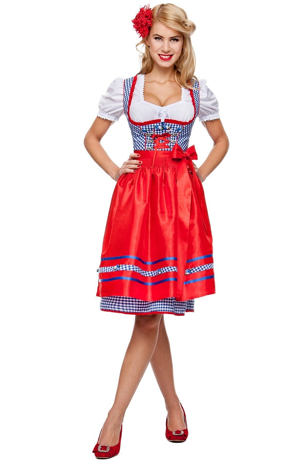 Mini Dirndl Ira blau