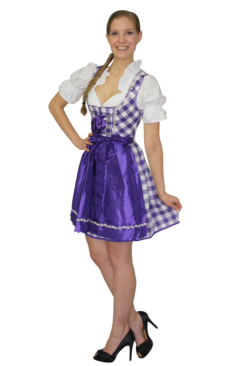 Mini Dirndl Joy violett