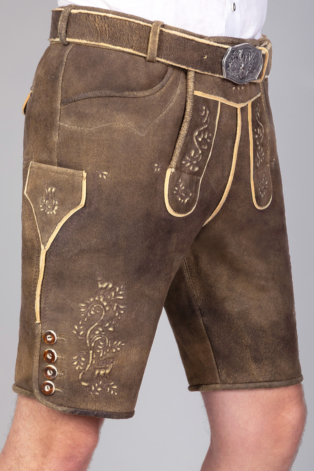 Kurze Hirschlederhose Uli sämisch