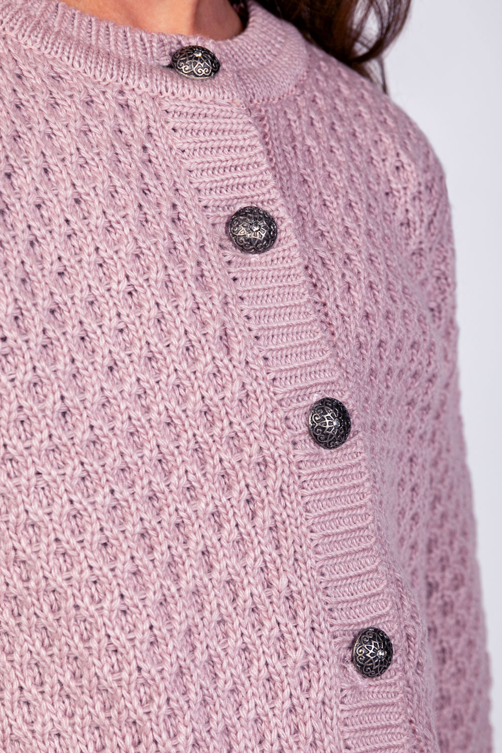 Kinder Strickjacke Theresa rosé