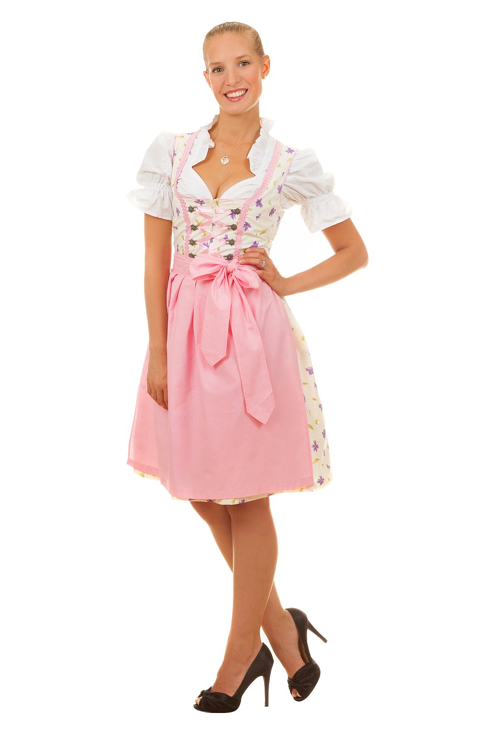 Mini Dirndl 3-teilig Anna rosa