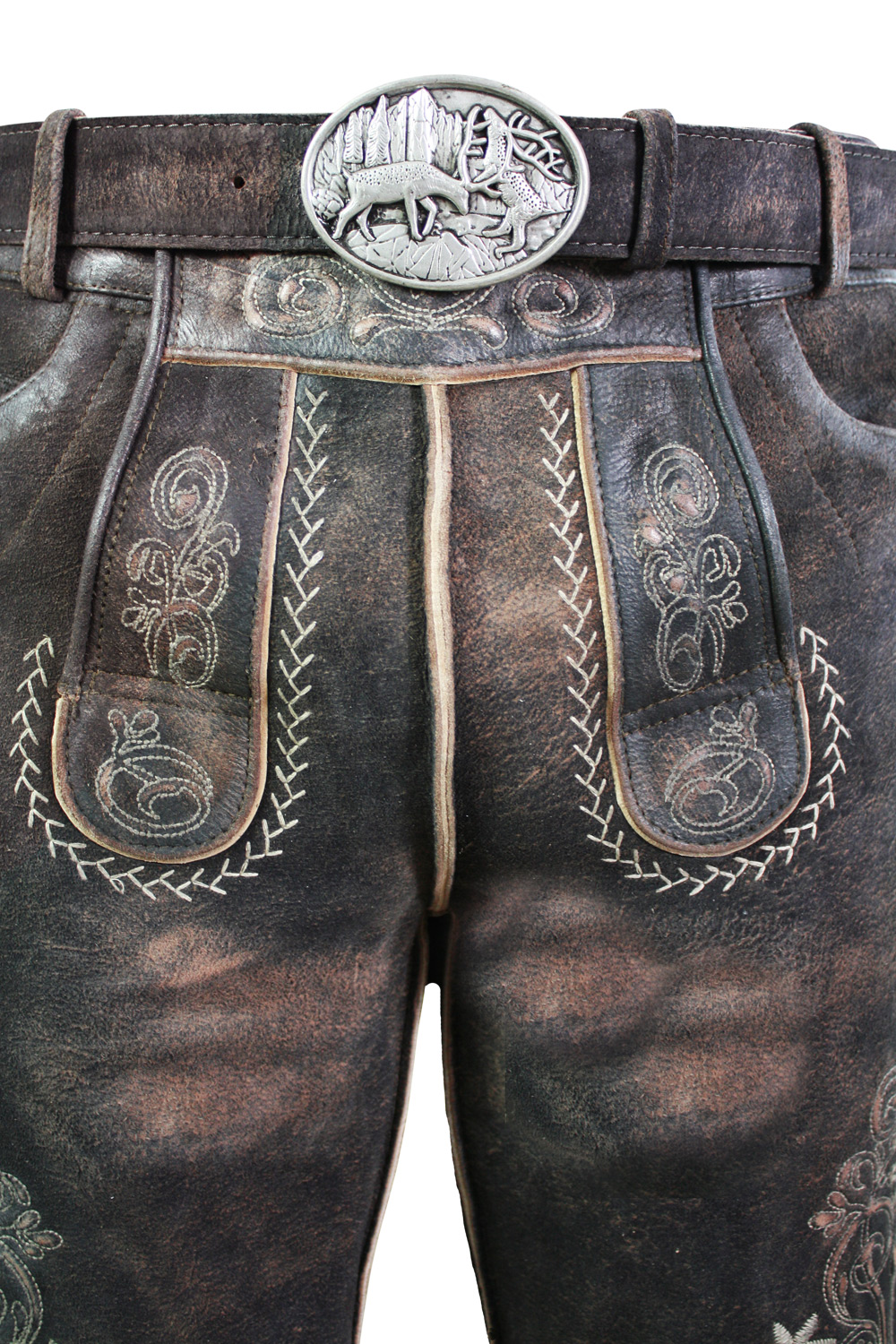 Kurze Wildbock Lederhose Alex