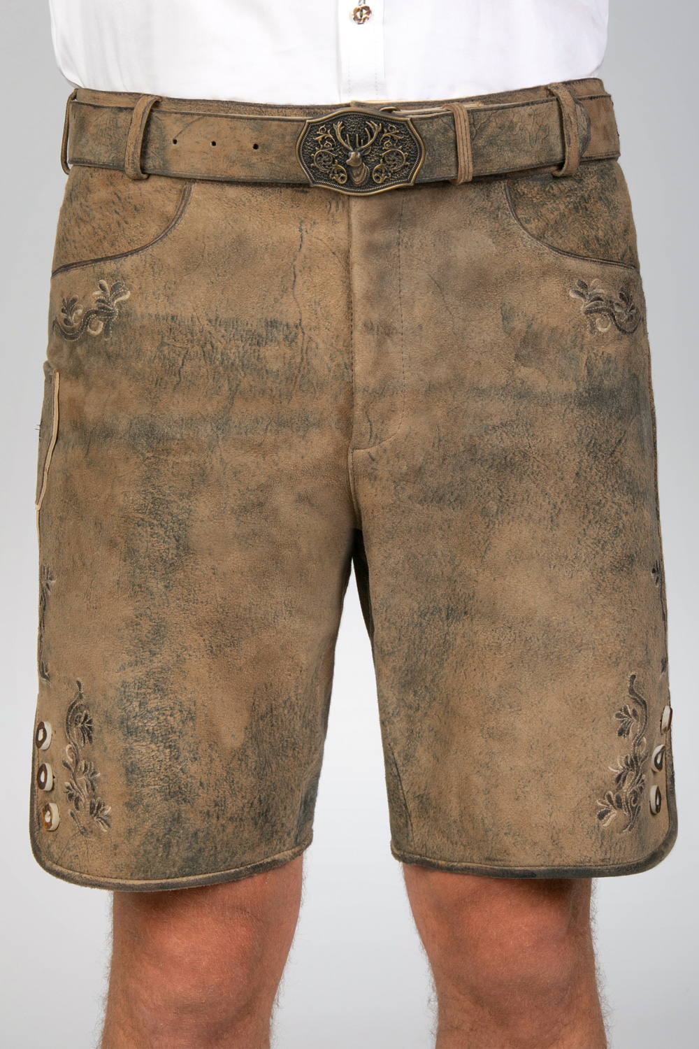 Kurze Wildbock Lederhose Paul